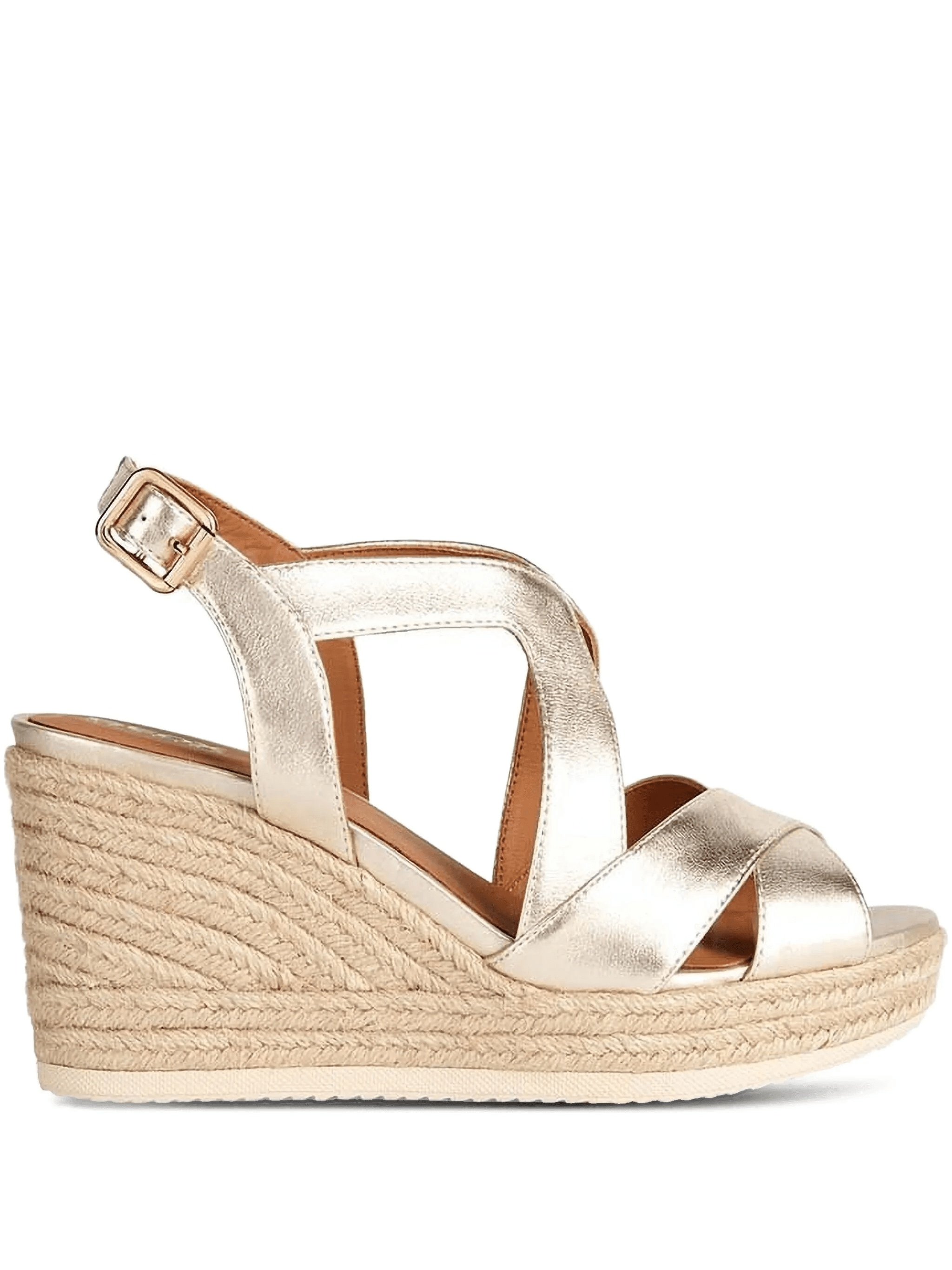 leather wedge espadrilles - Image 1