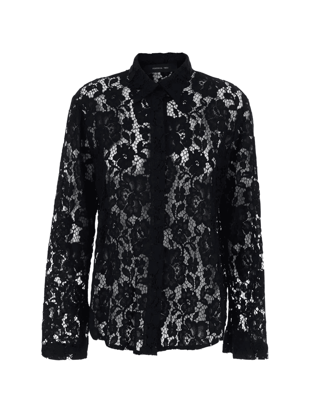 floral lace shirt - Image 1