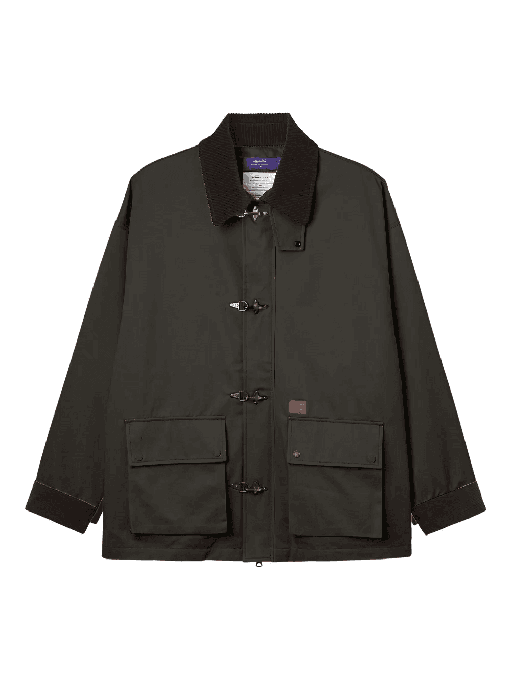 corduroy trim pocket jacket - Image 1