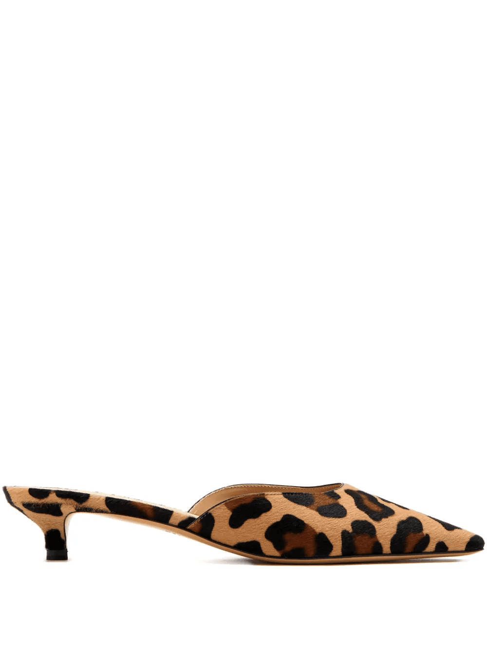 25mm leopard-print kitten-heel mules - Image 1