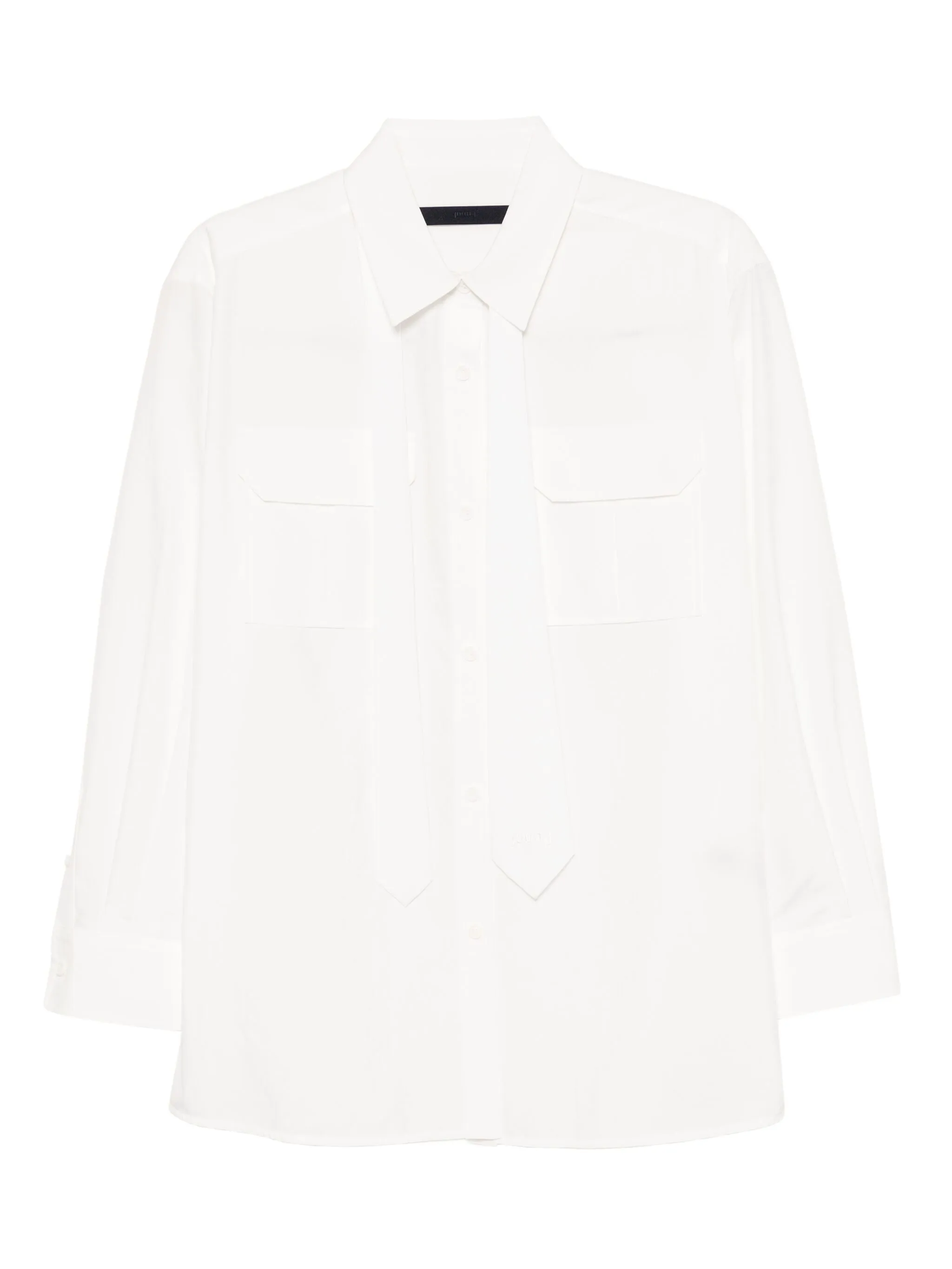 detachable-scarf blouse - Image 1