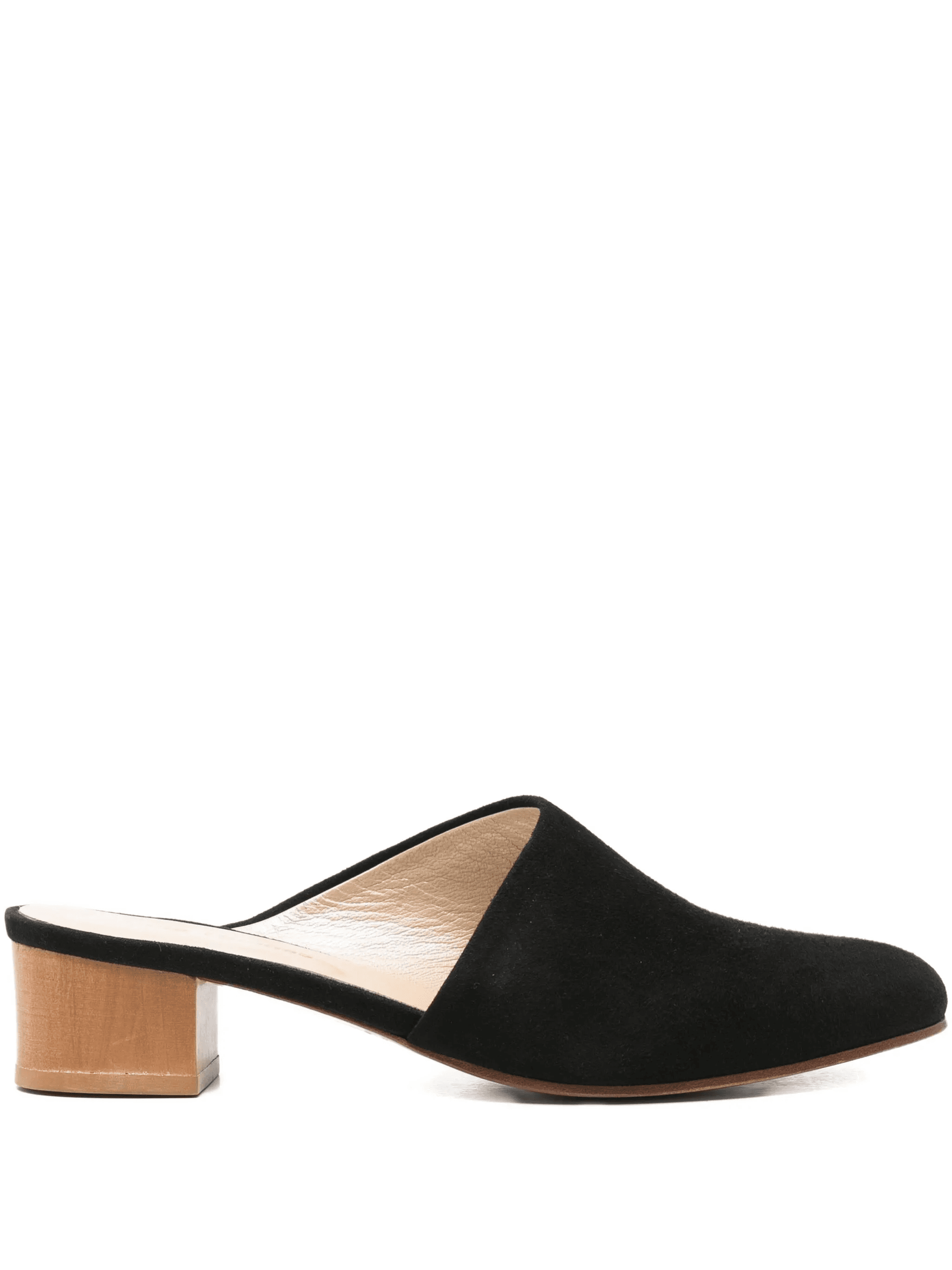 50mm block-heel suede mules - Image 1
