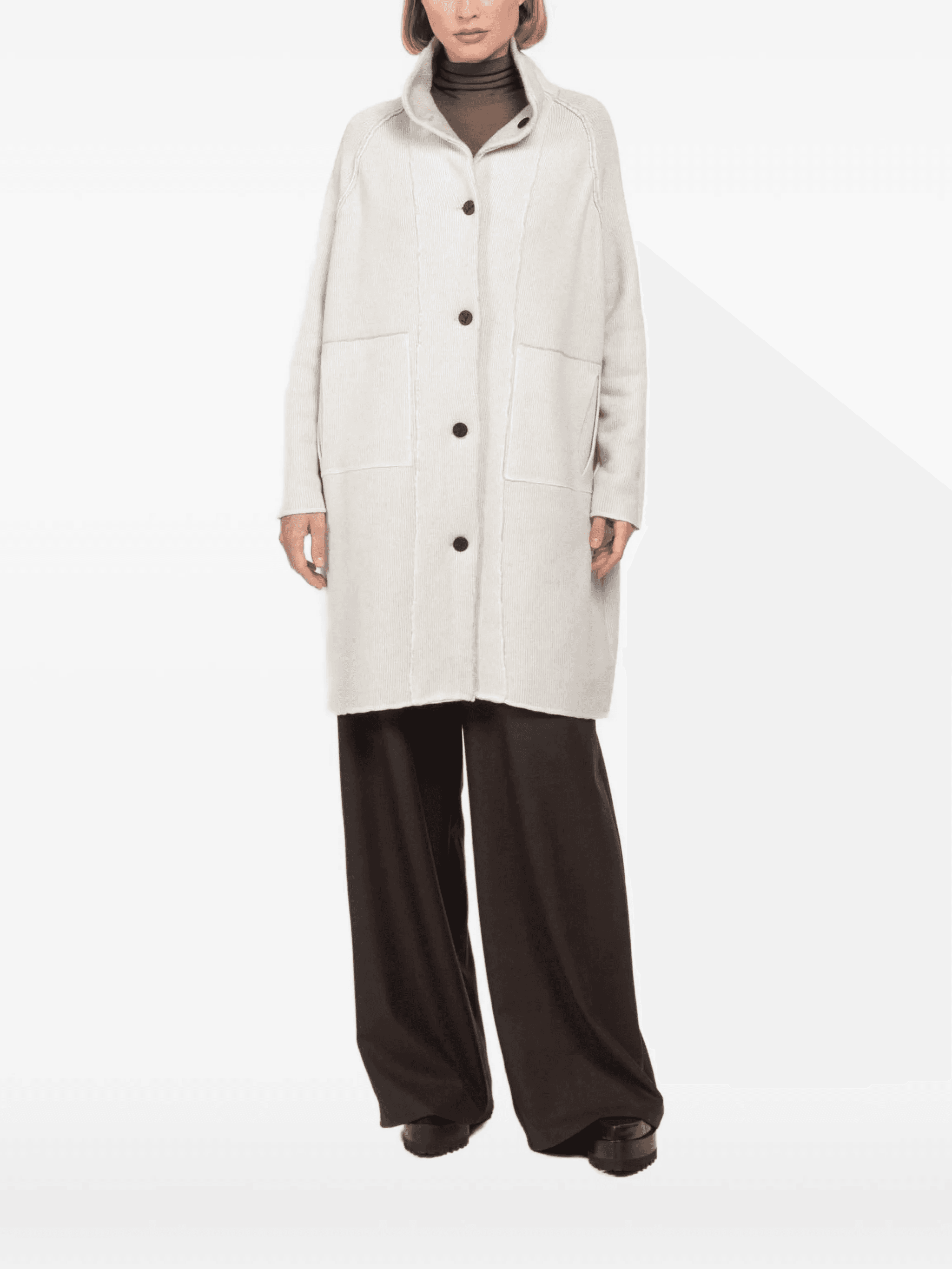 buttoned pocket coat - Image 1