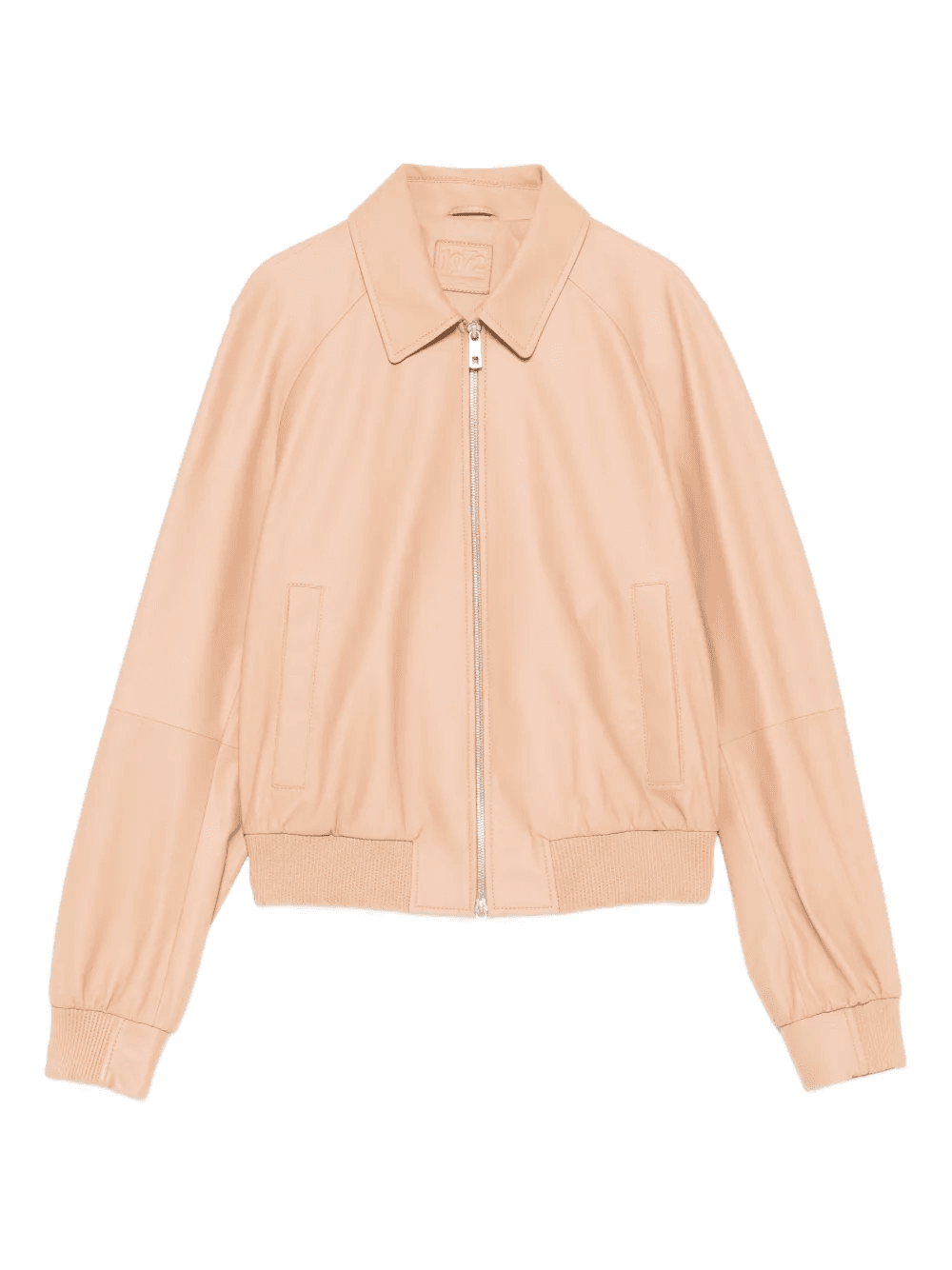 zipped leather jacket - Image 1