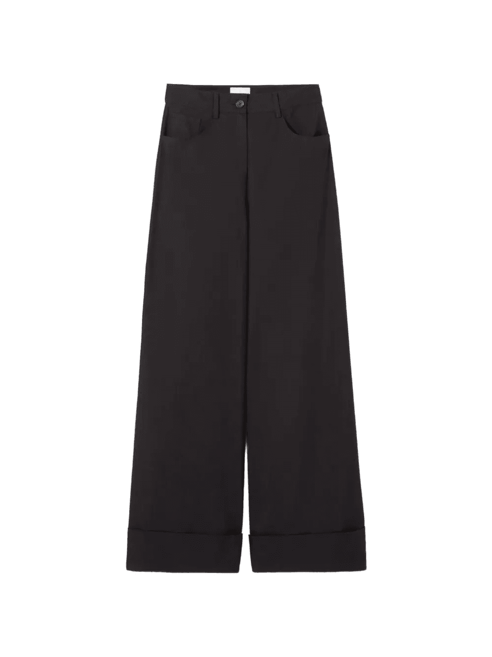 cuffed palazzo trousers - Image 1