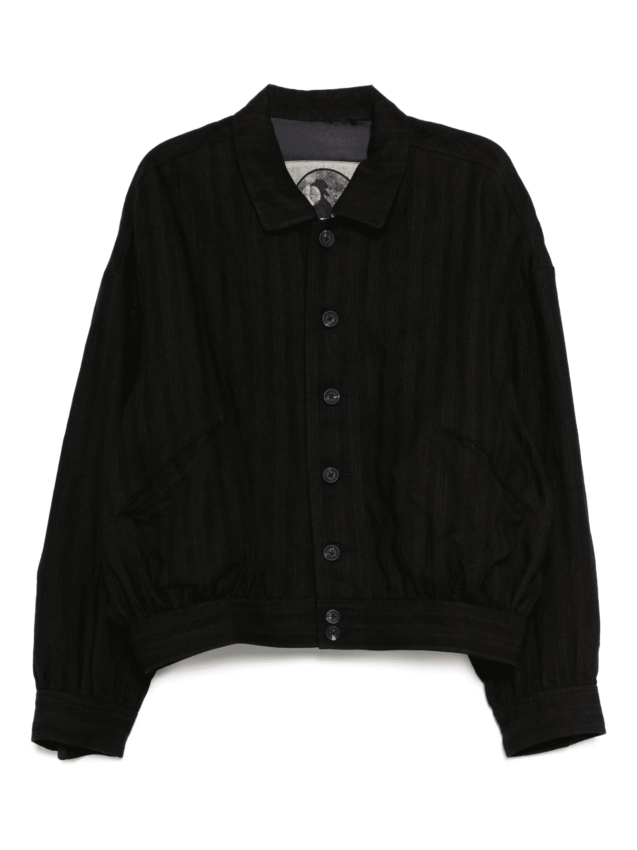 striped spread-collar jacket - Image 1