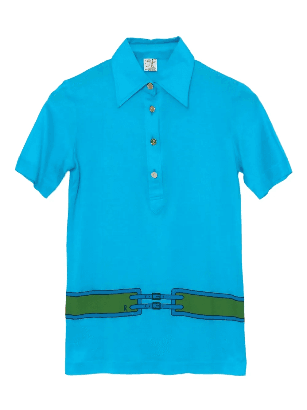 1970s cotton polo shirt - Image 1