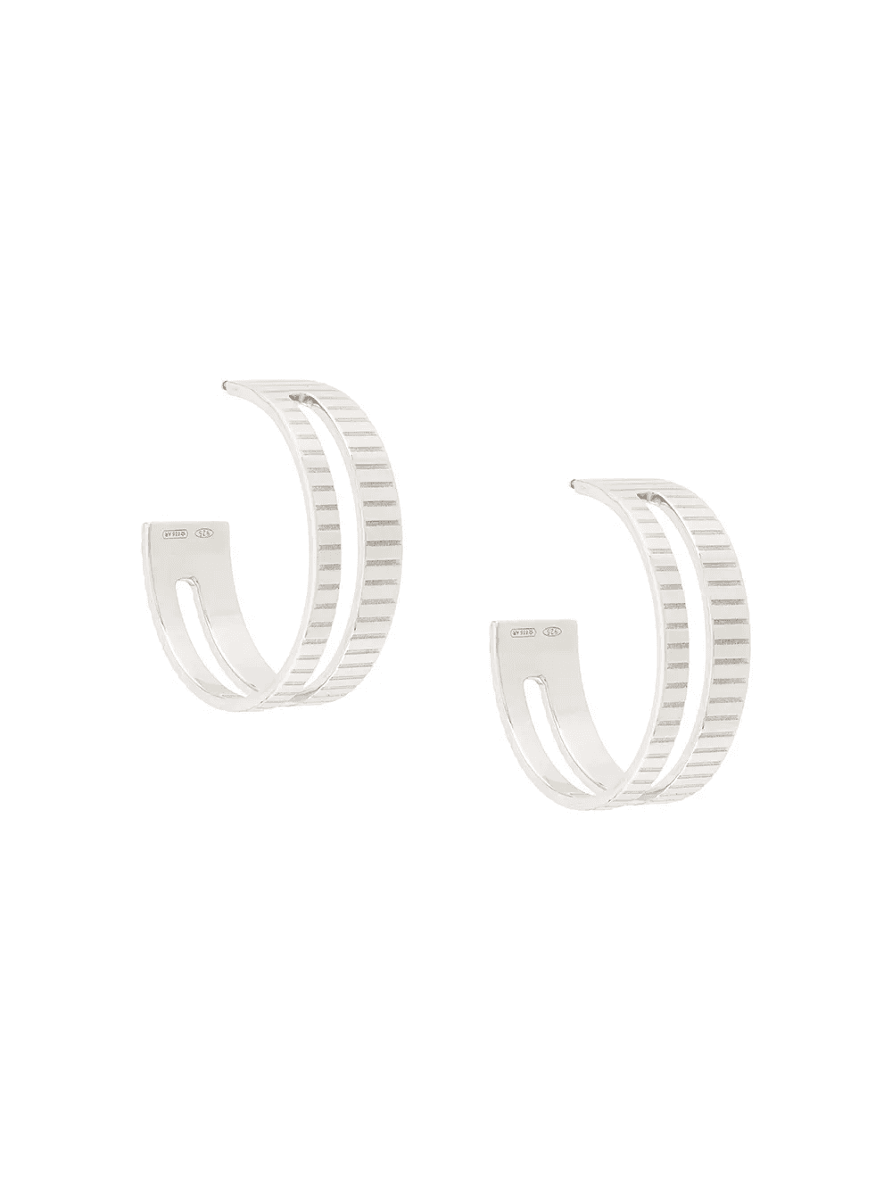 slot hoop earrings - Image 1