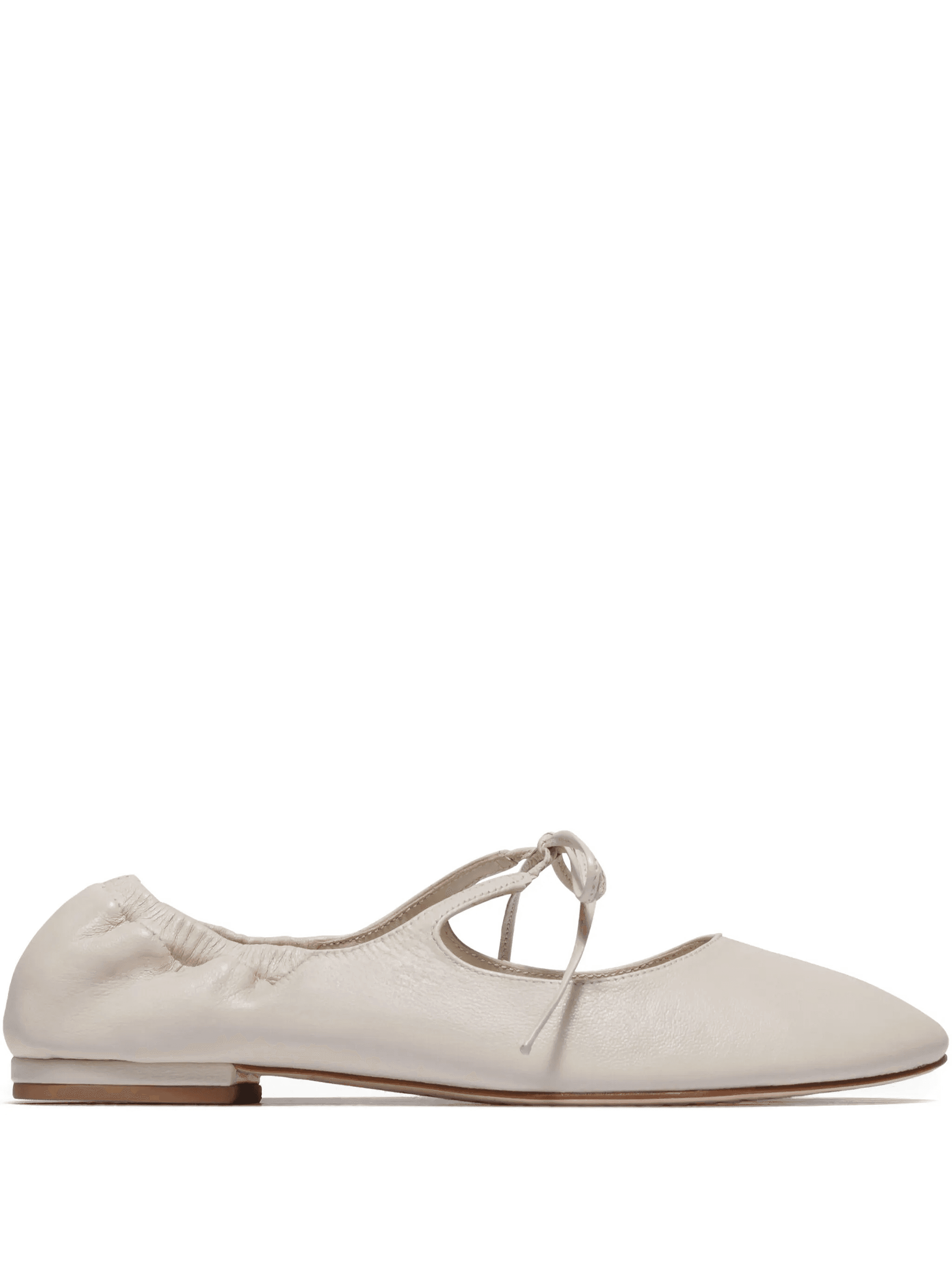 Bernardo 1946 tie-fastening elasticated ballet flats - Image 1