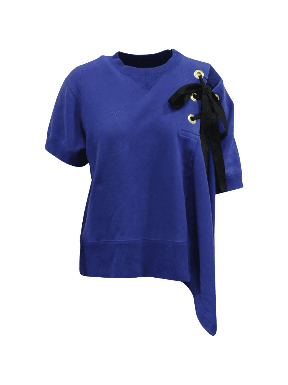 lace-up asymmetrical top - Image 1