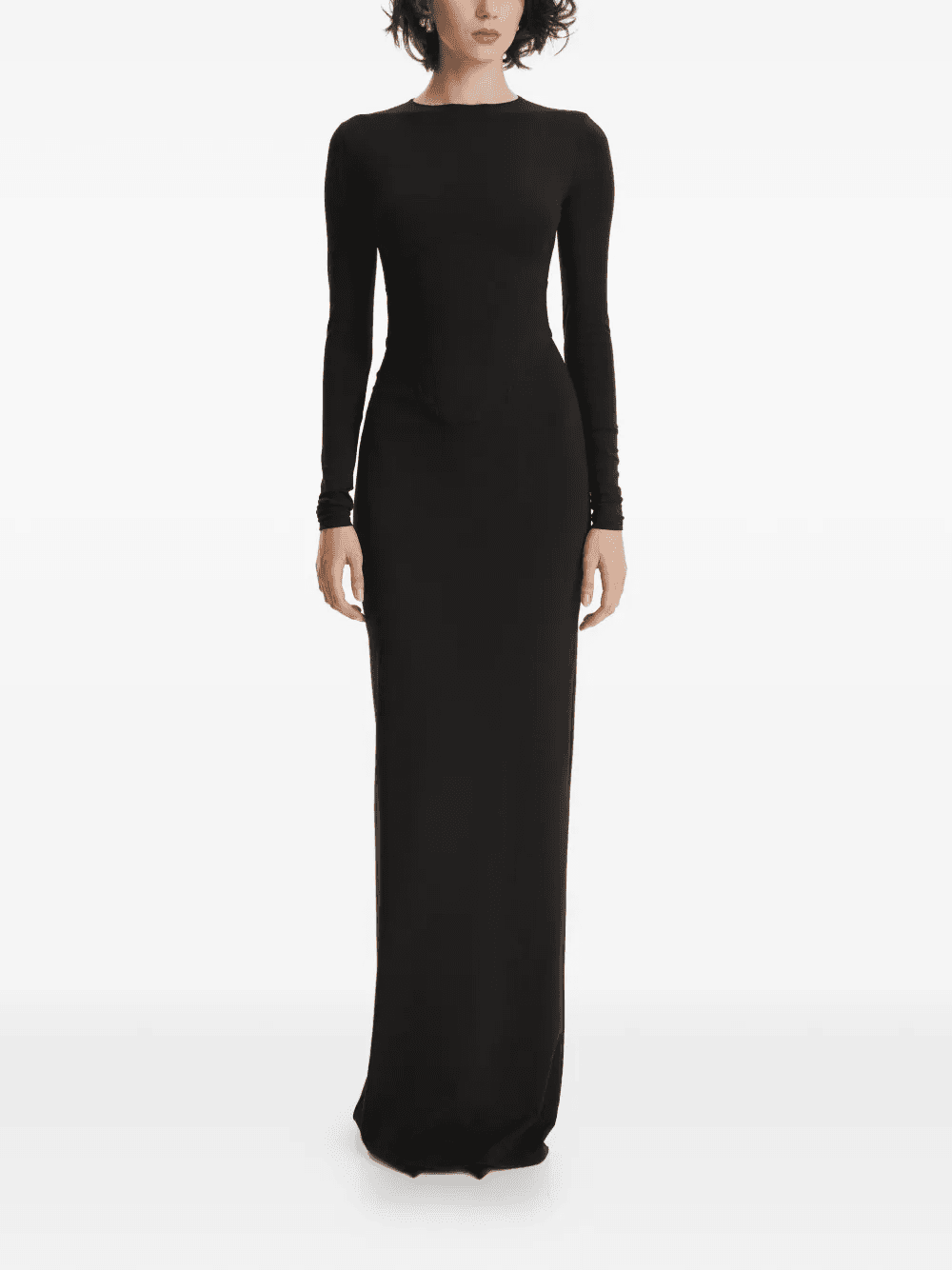 long-sleeved corset maxi dress - Image 1