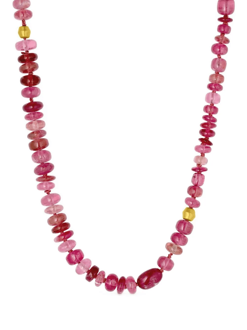 18K yellow gold tourmaline necklace - Image 1