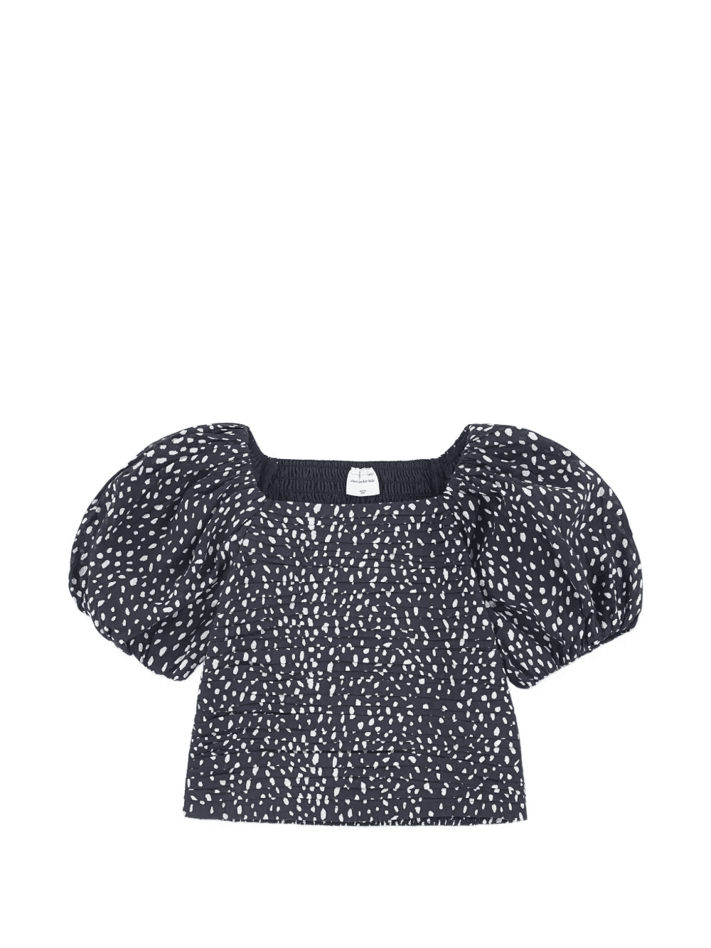 smocked puff-sleeve blouse - Image 1