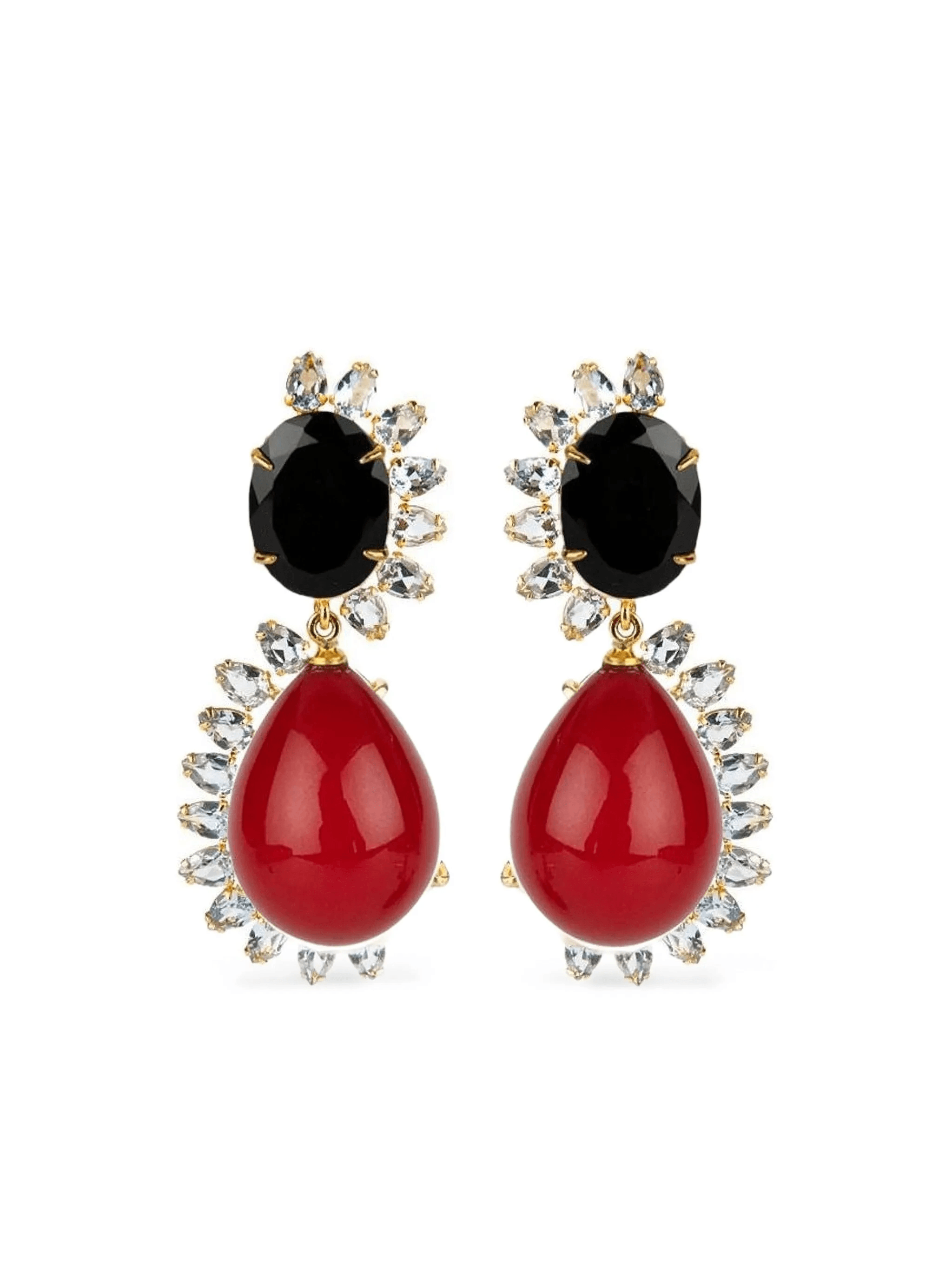 gemstone-embellished earrings - Image 1