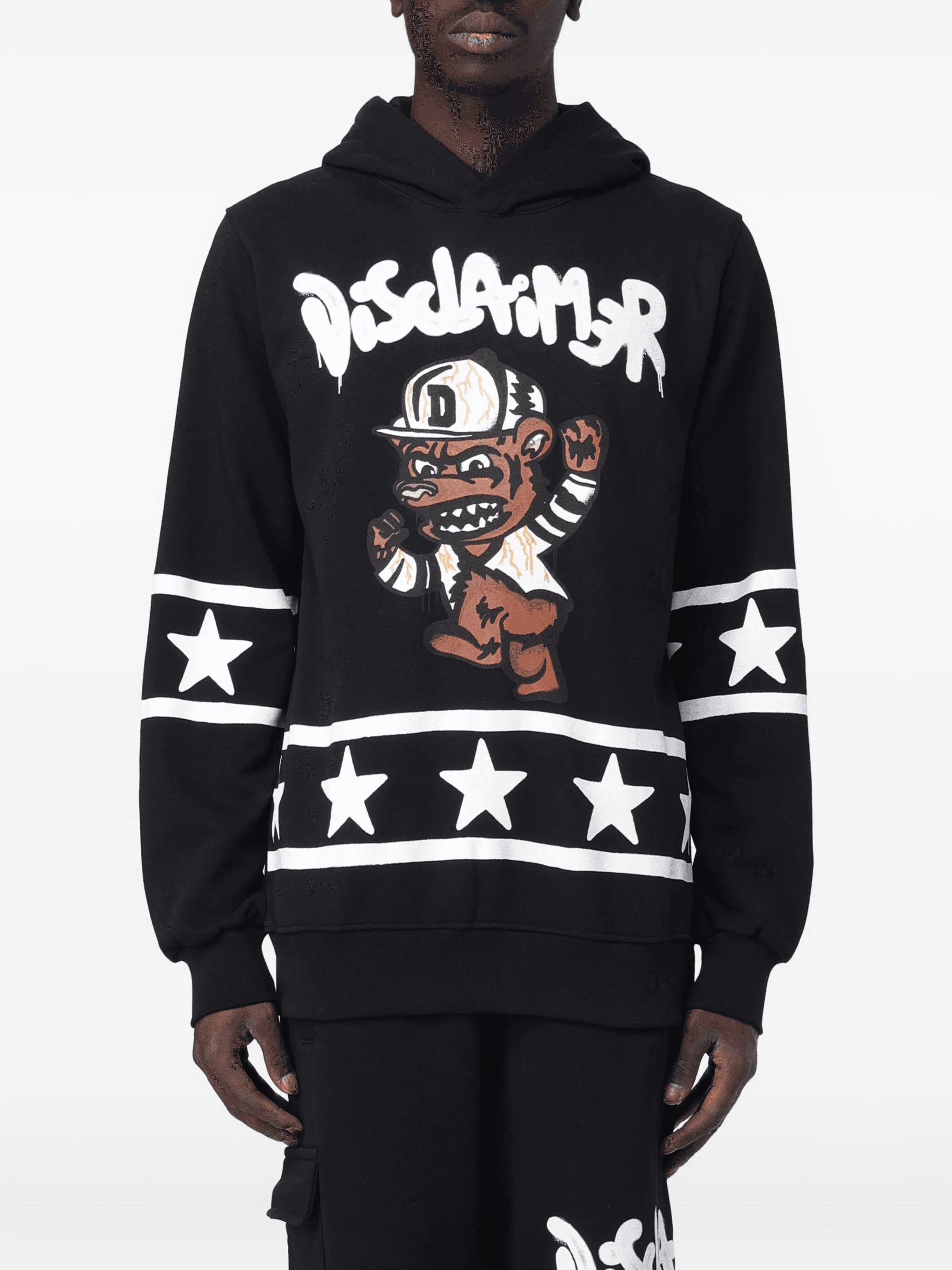 hooded stars graphic sweatshirt - Image 1