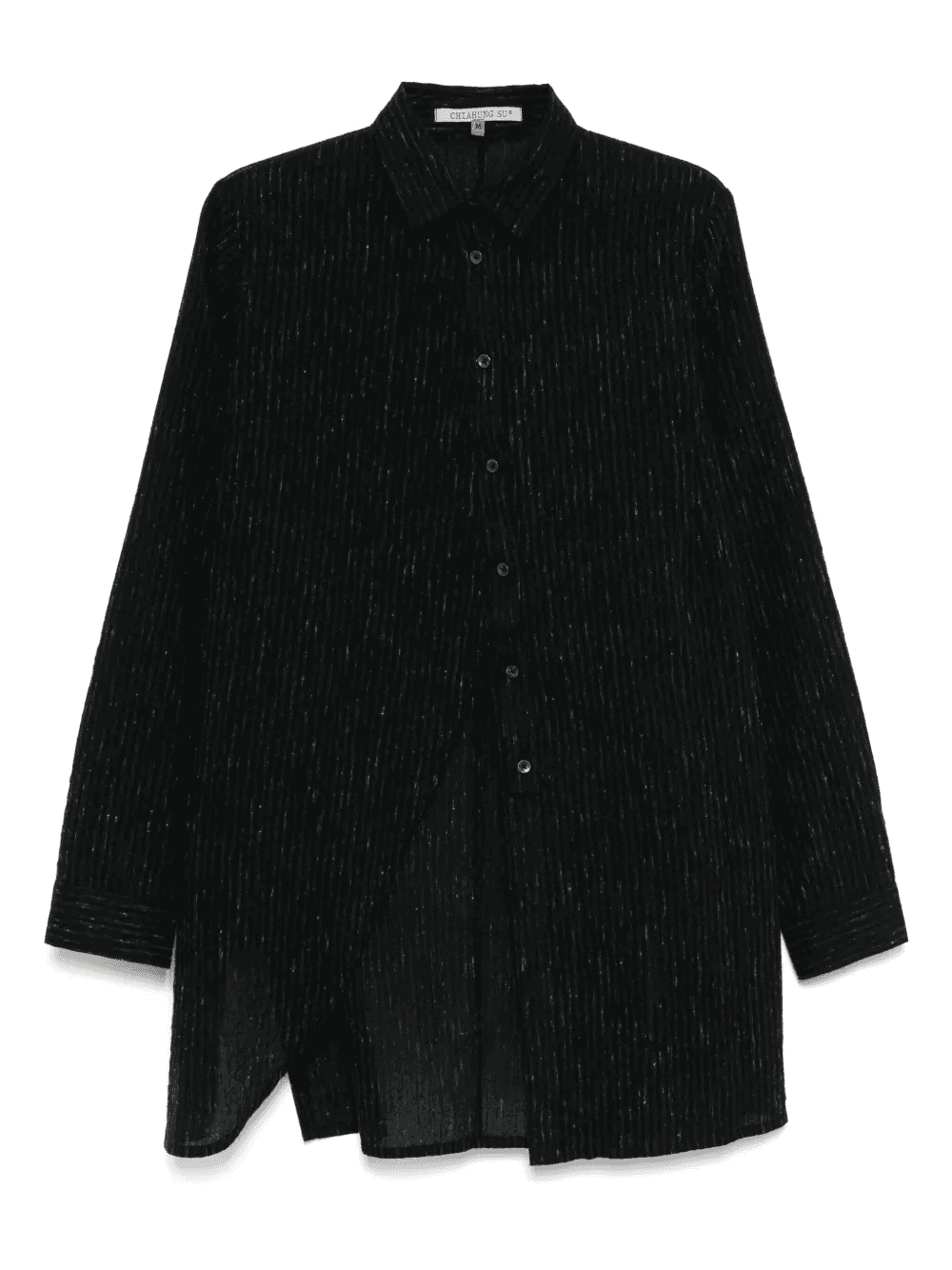 asymmetric striped shirt - Image 1