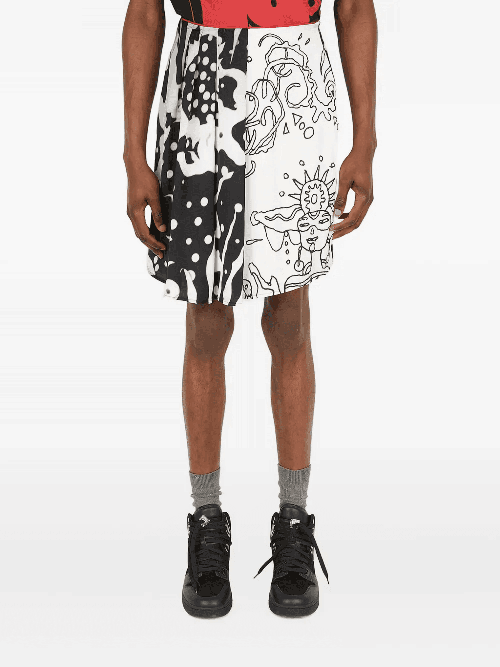 abstract-print bermuda shorts - Image 1