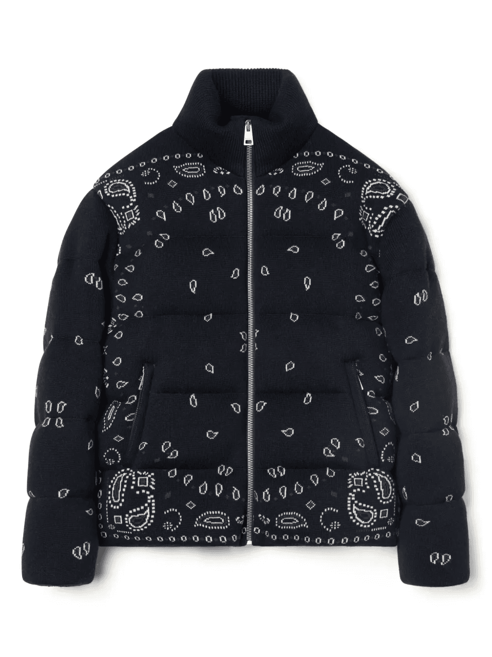 Bandana jacquard puffer jacket - Image 1