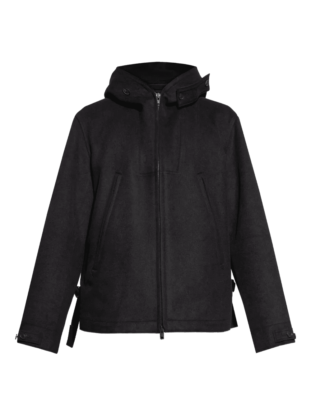hooded zip-front jacket - Image 1