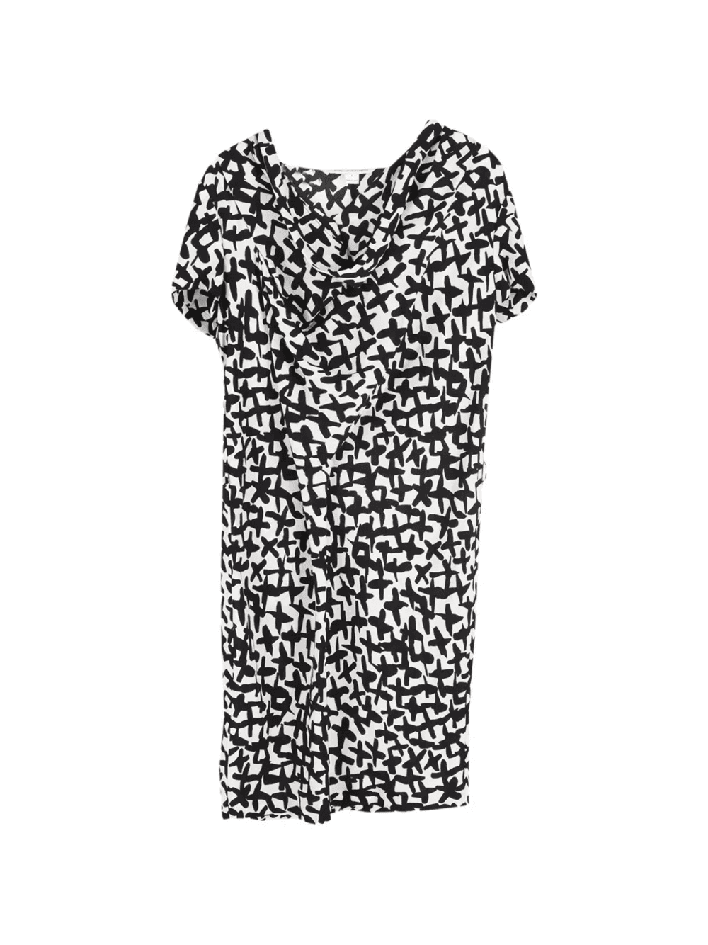 printed short-sleeve mini dress - Image 1
