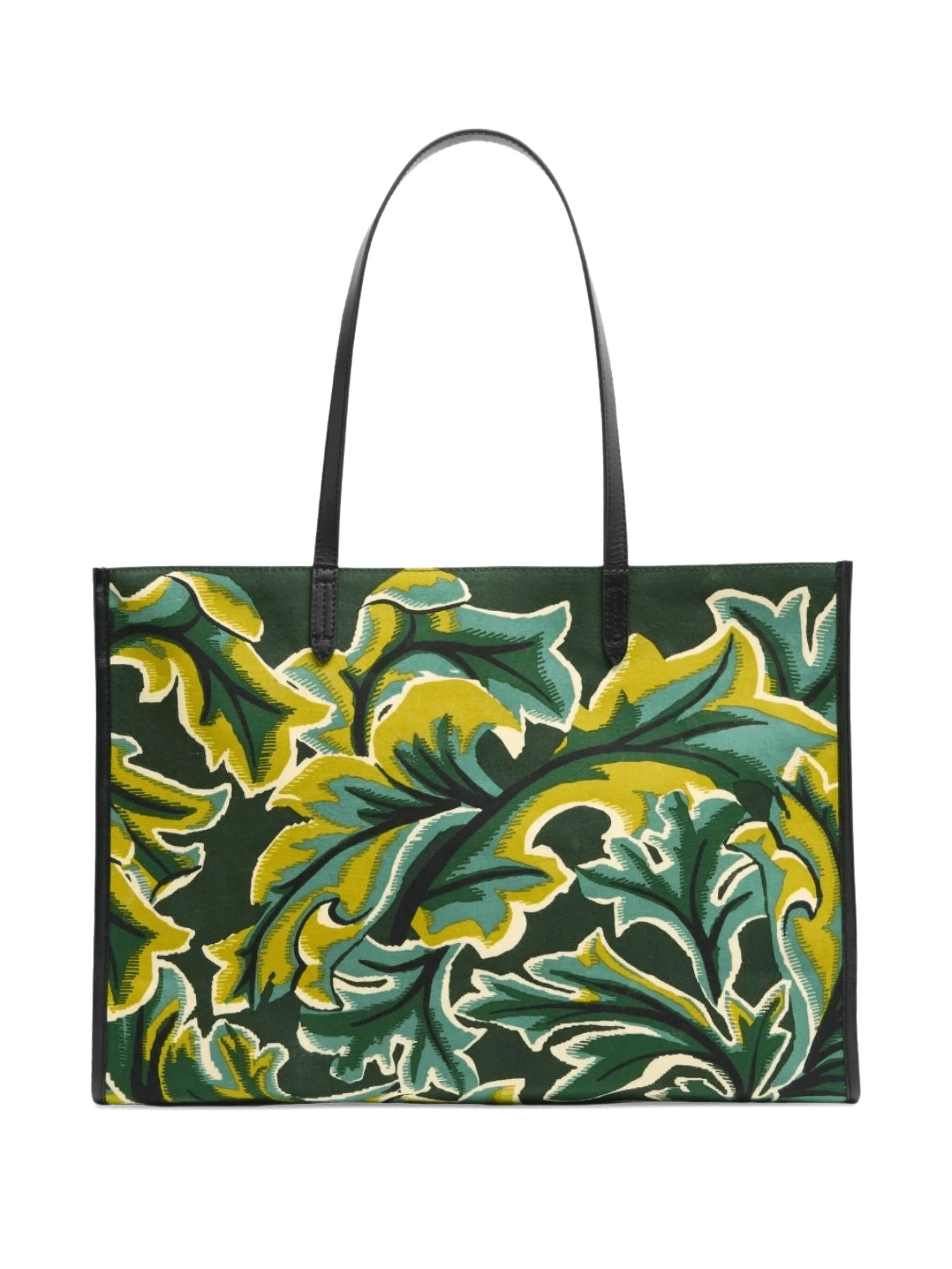 leaf-print tote bag - Image 1