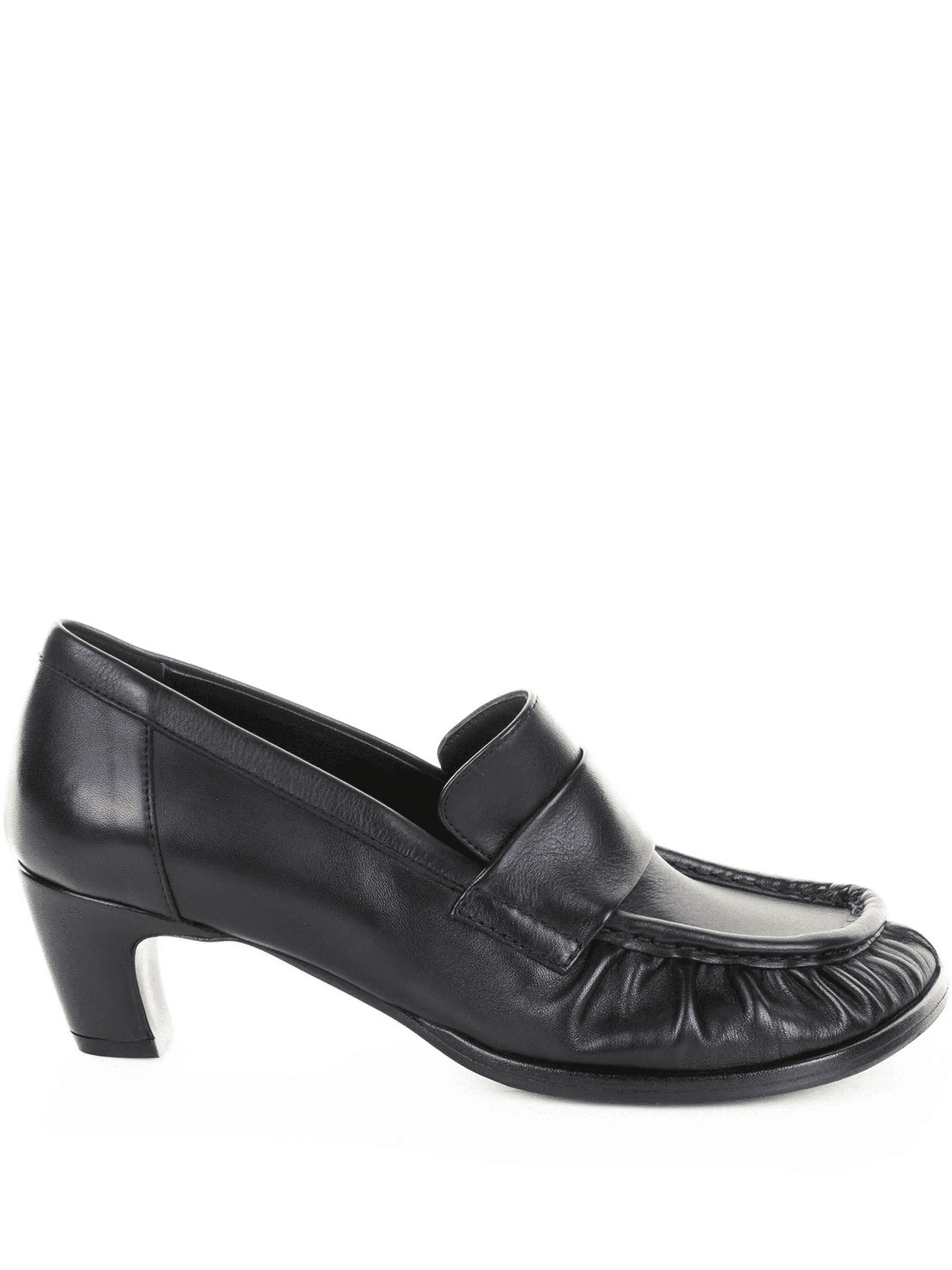50mm leather heeled pumps - Image 1