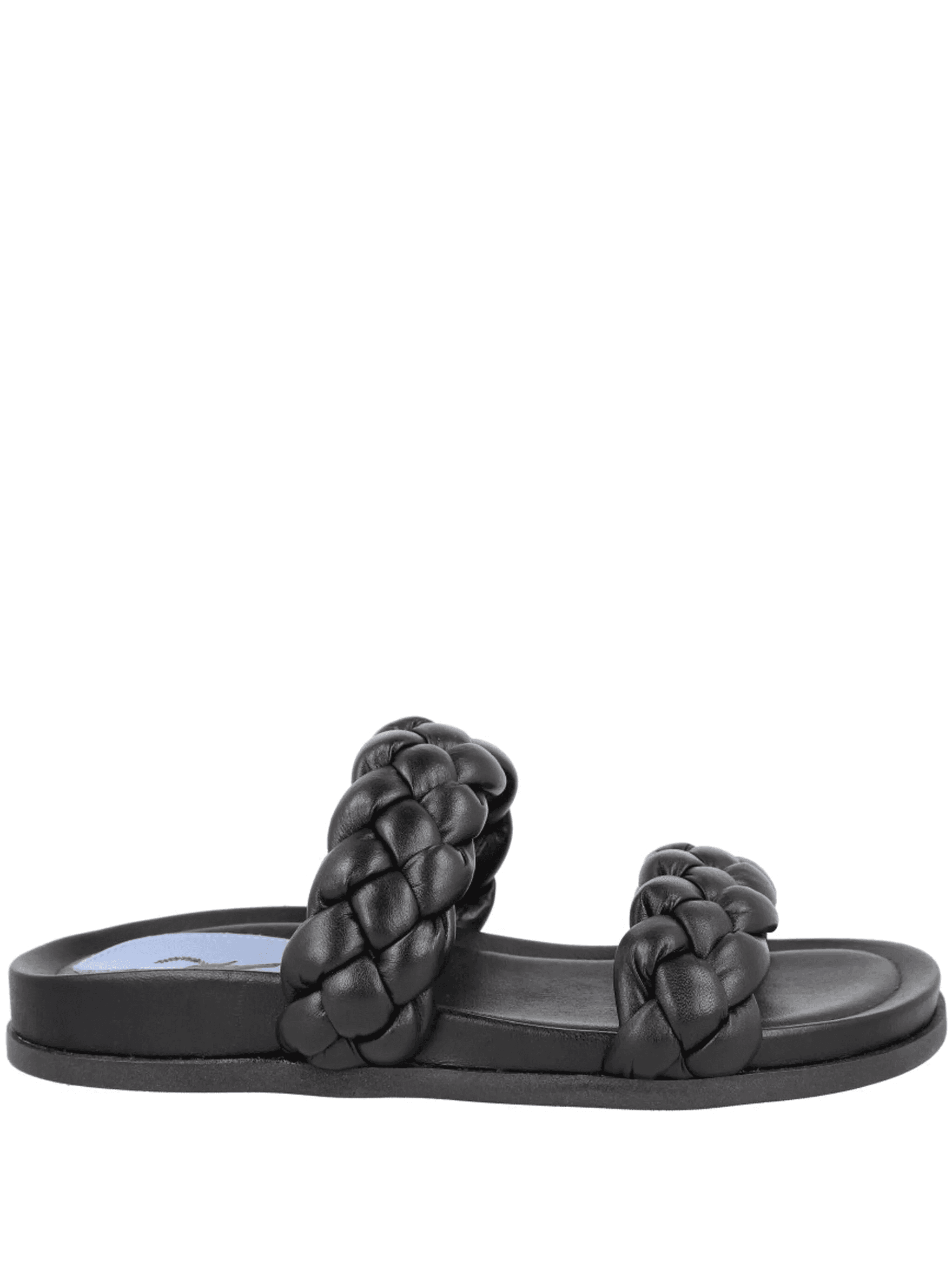 braided leather slides - Image 1