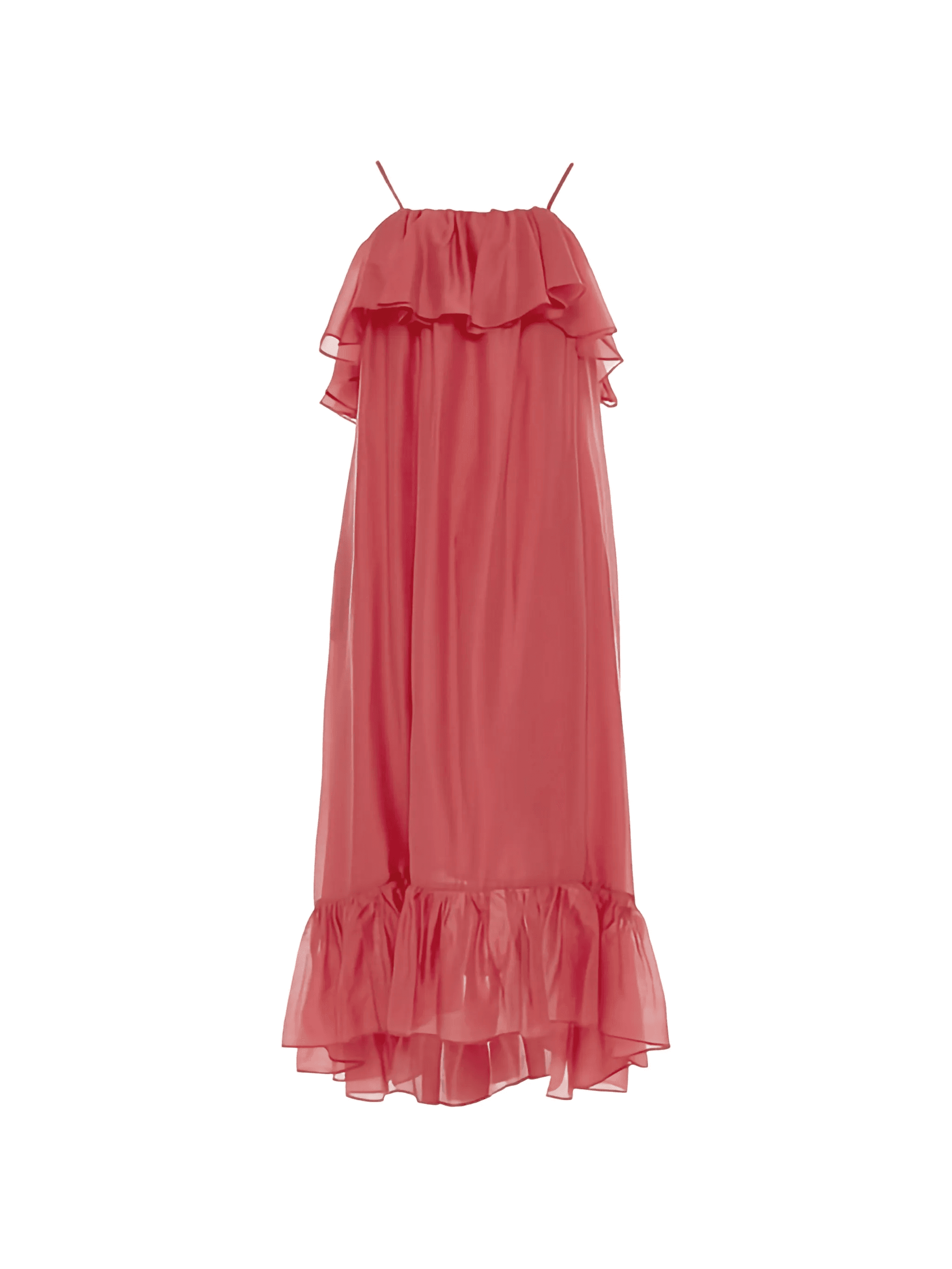 Aura square-neck midi dress - Image 1