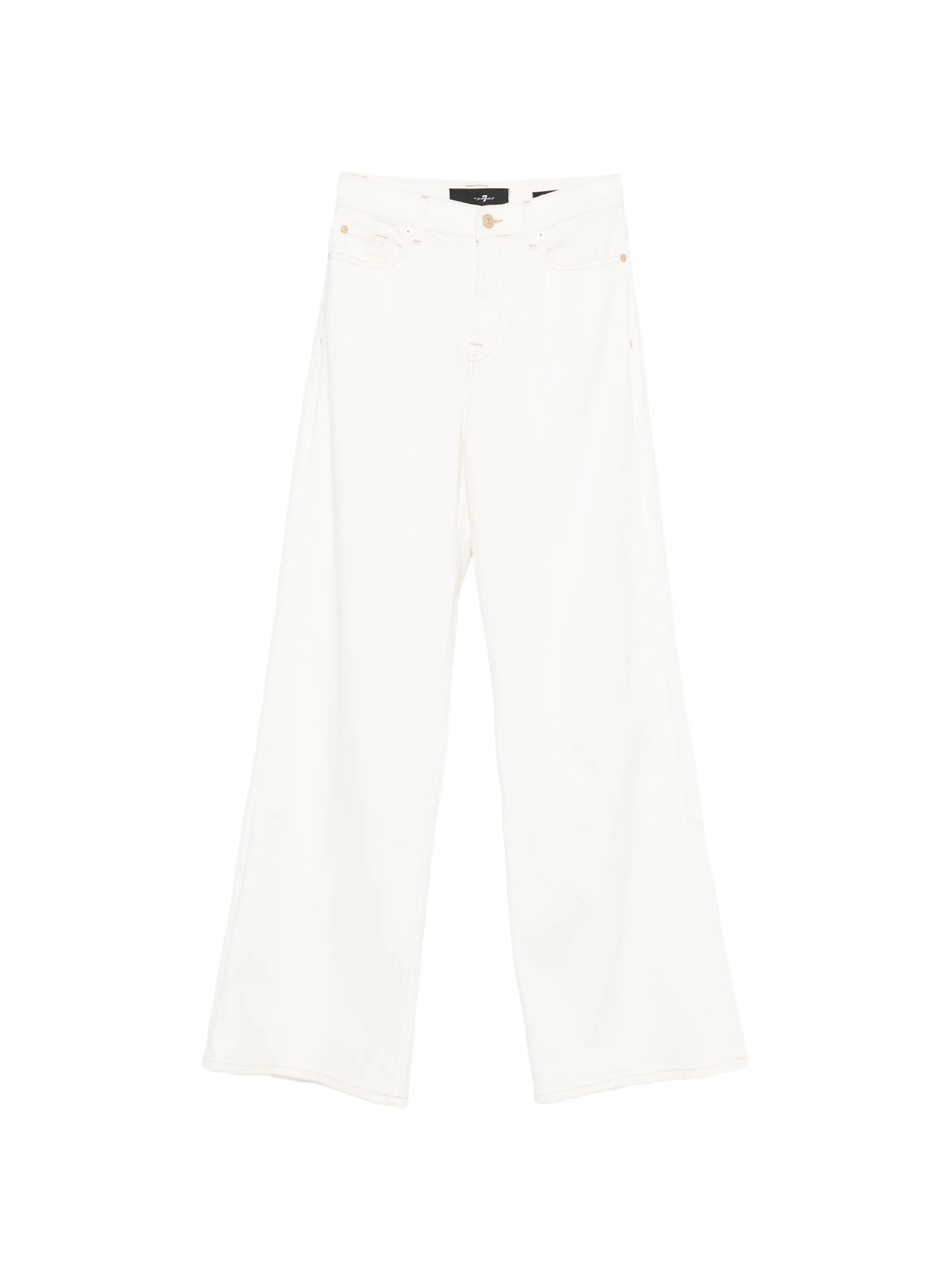 button-fastening wide-leg jeans - Image 1