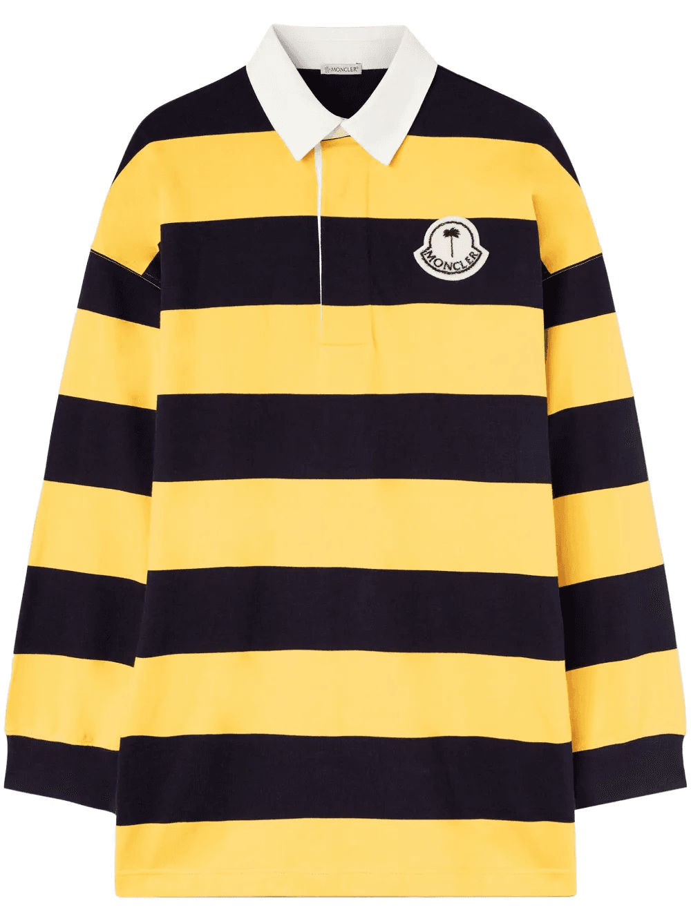x Moncler logo-appliqué striped polo shirt - Image 1