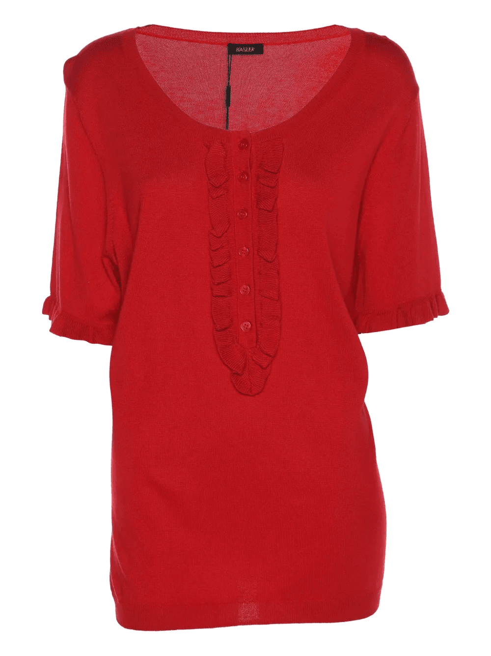 ruffle short-sleeve blouse - Image 1