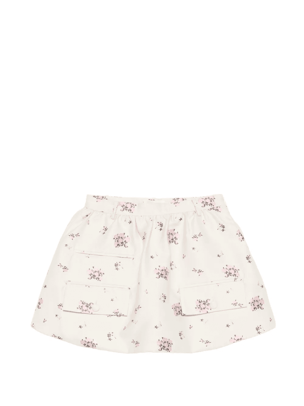 Samaya floral flap-pocket mini skirt - Image 1