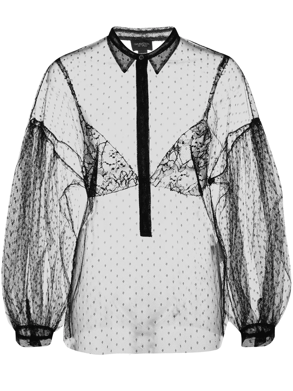 sheer lace shirt - Image 1