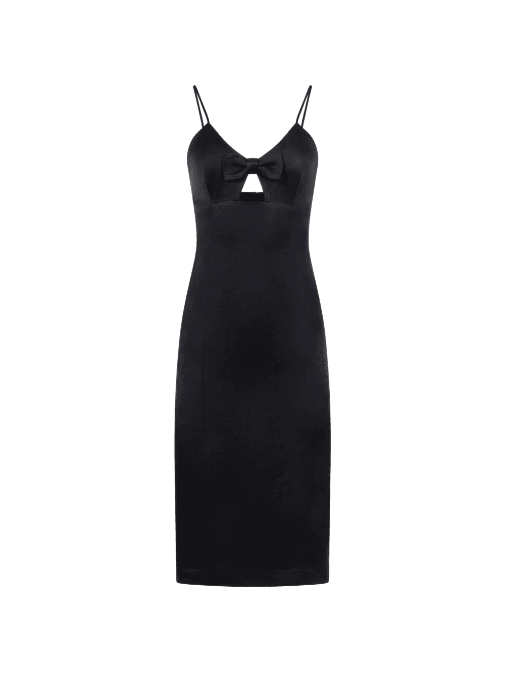 bow crepe midi dress - Image 1