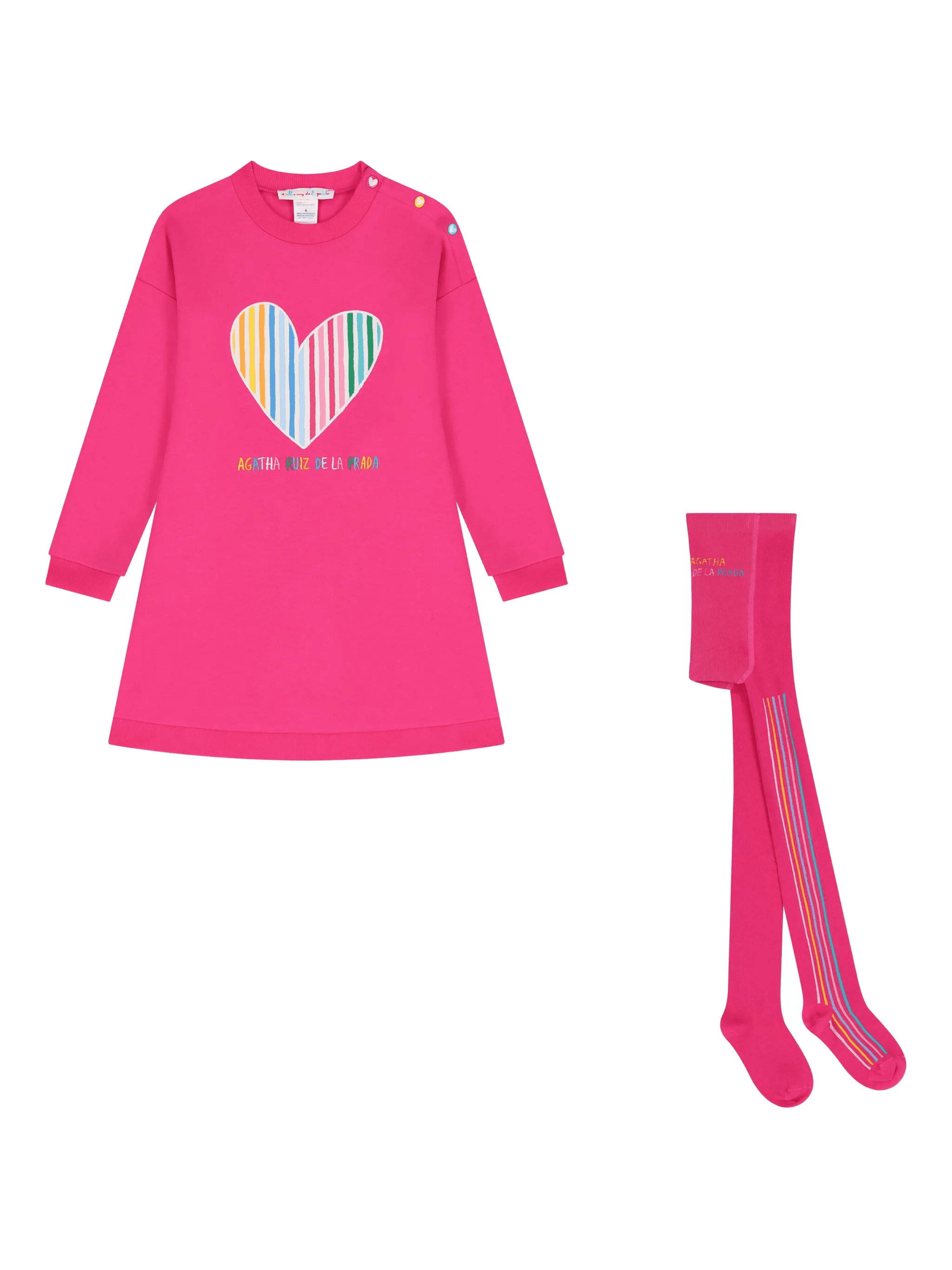 heart-print dress set (set of two) - Image 1