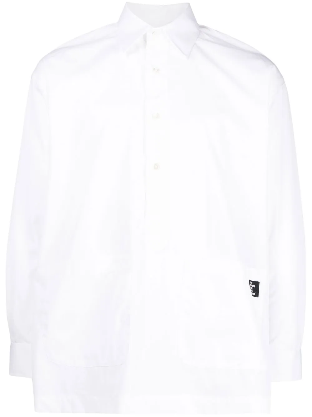 logo-patch detail shirt - Image 1