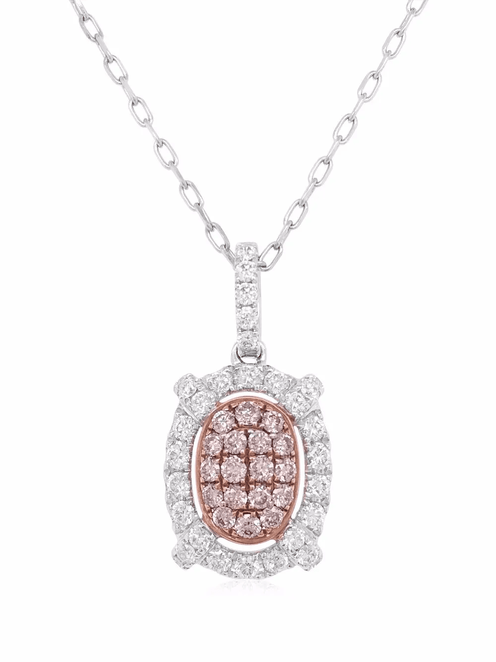 platinum Argyle Pink Diamond pendant necklace - Image 1