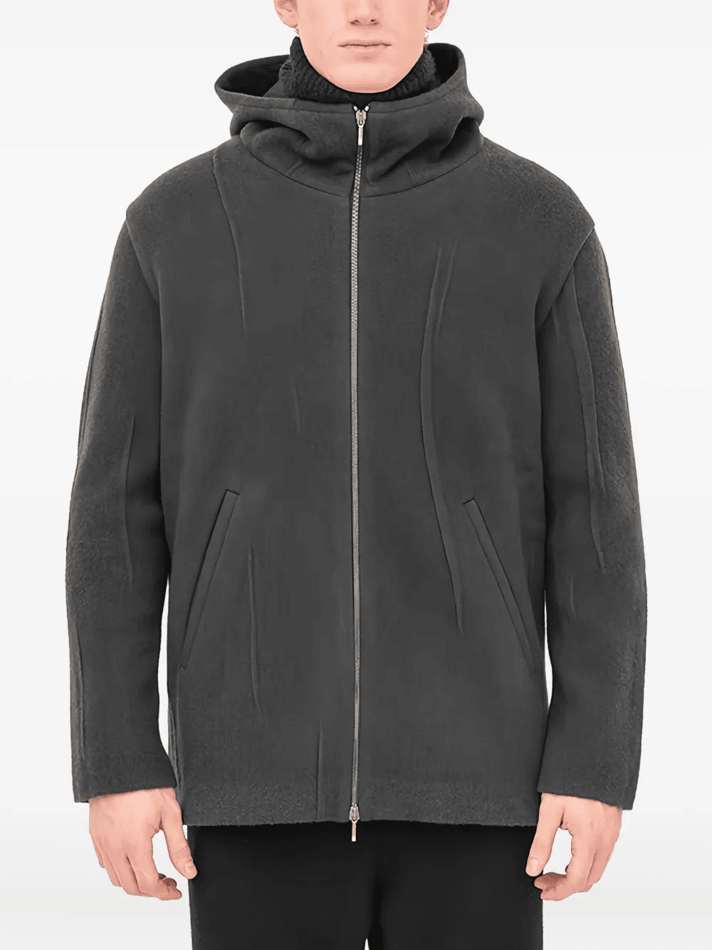 zip-up hooded jacket - Image 1