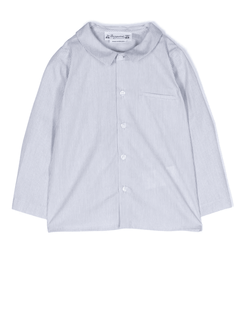 stripe-print cotton shirt - Image 1