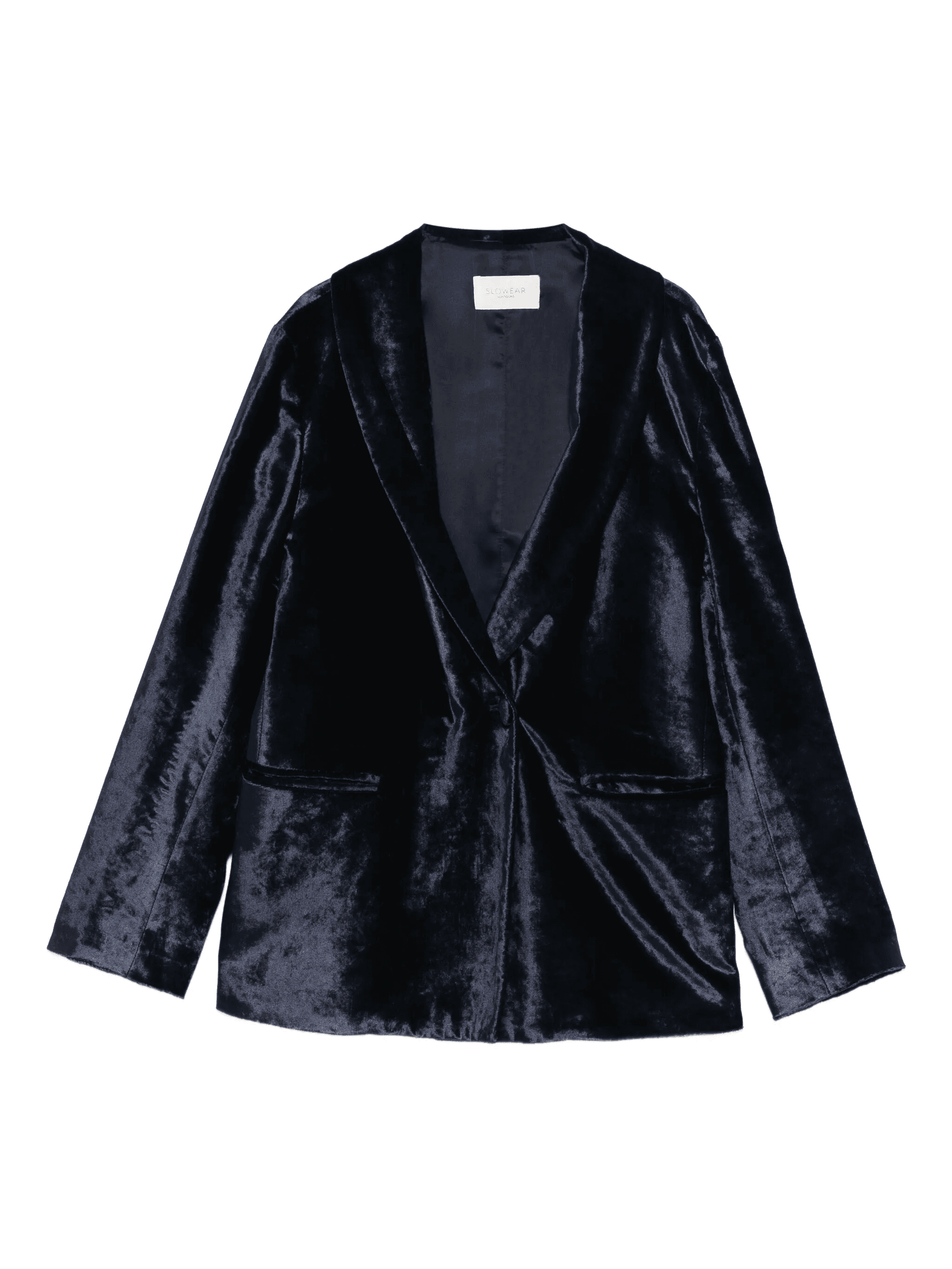 pocket velvet blazer - Image 1