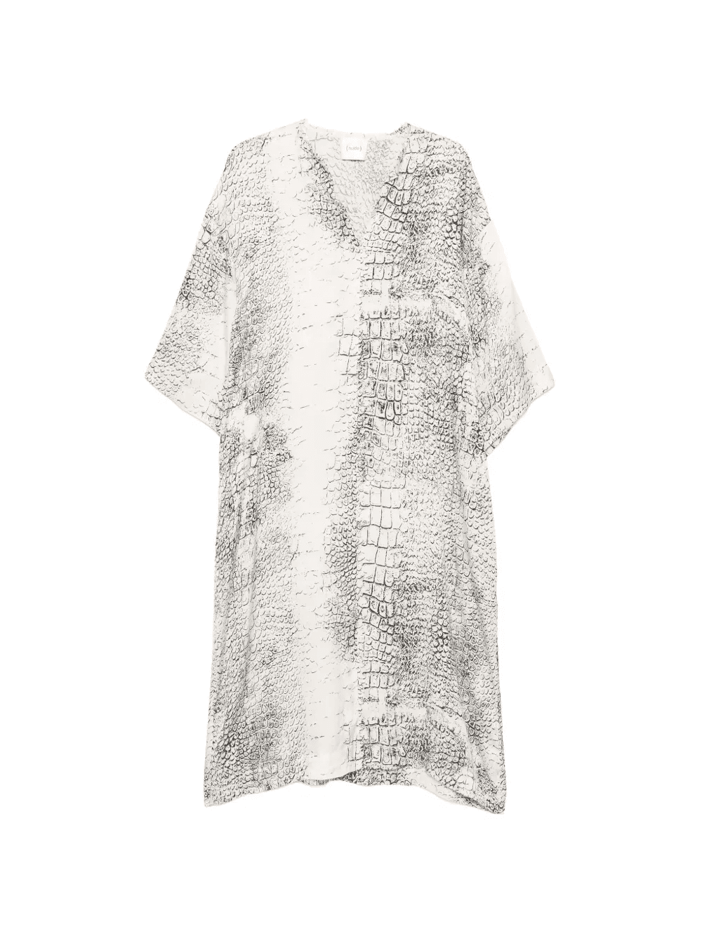 V-neck printed dress - Image 1