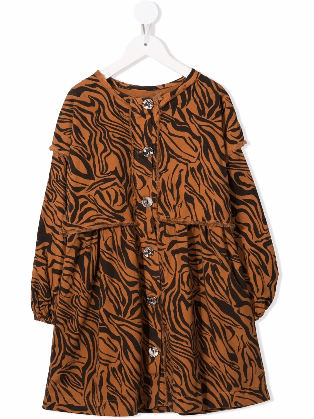 tiger-print midi dress - Image 1