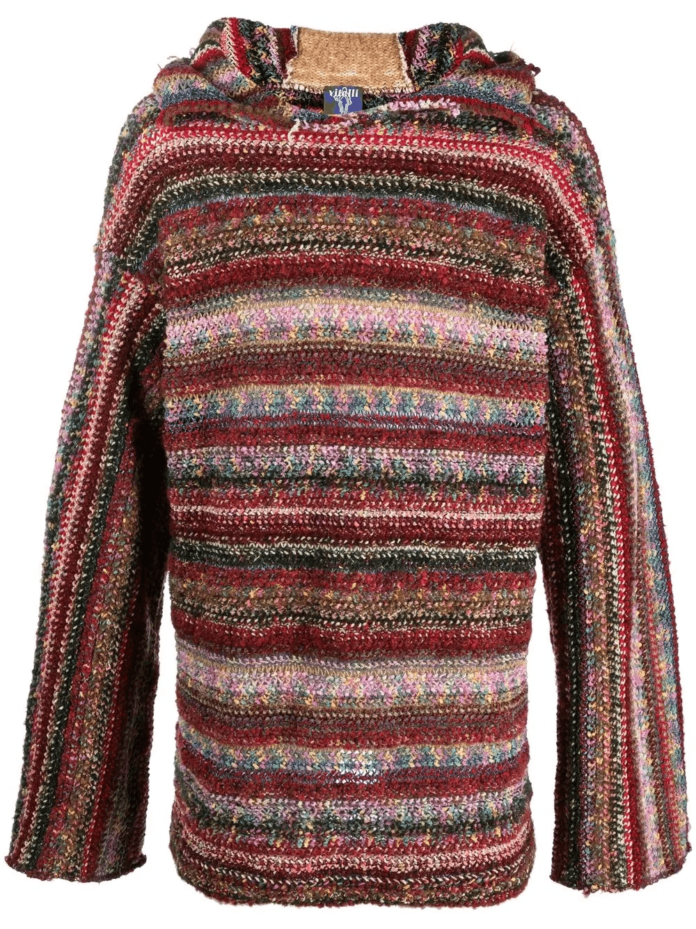 striped recycled wool hoodie - Image 1