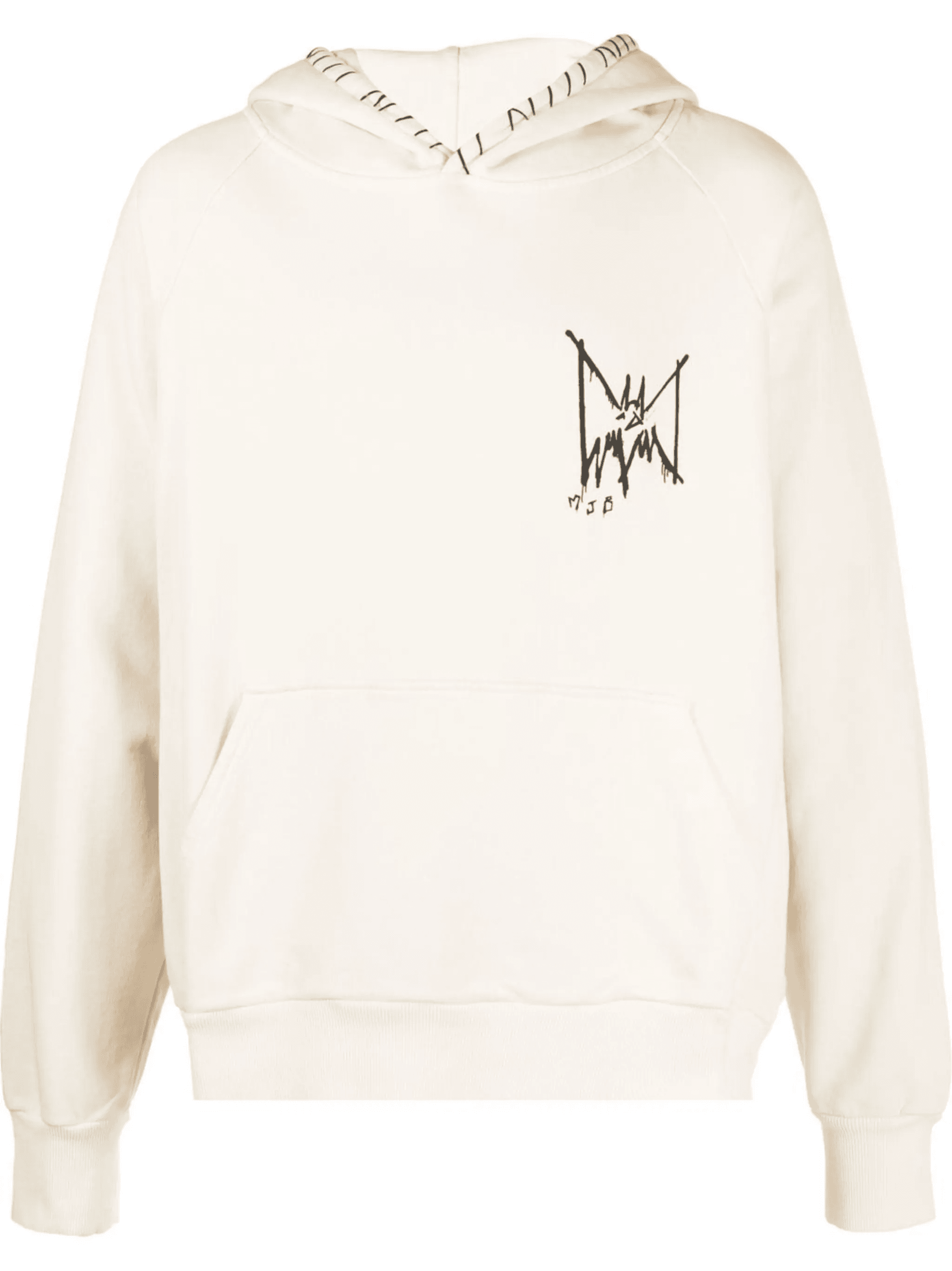 graphic-print cotton hoodie - Image 1