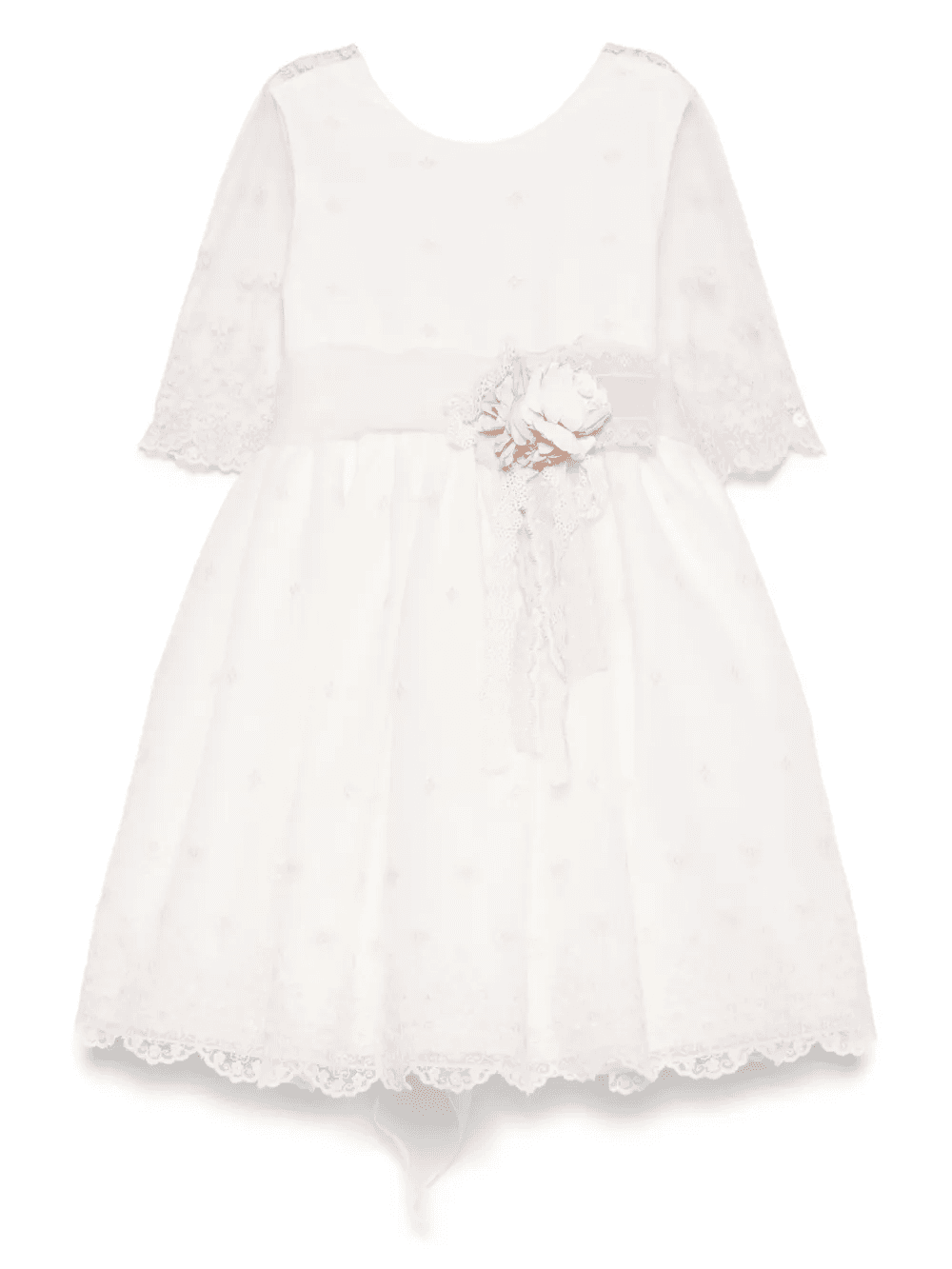 floral-appliqué dress - Image 1