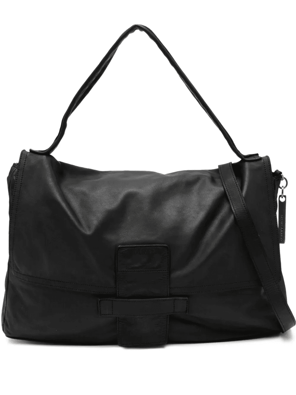 Maria flap-detail leather shoulder bag - Image 1