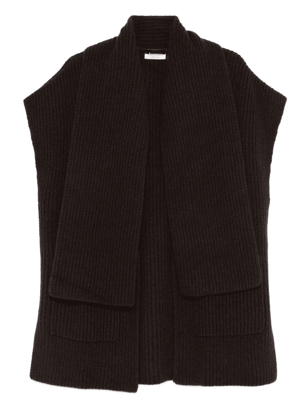 ribbed-knit cardi-coat - Image 1