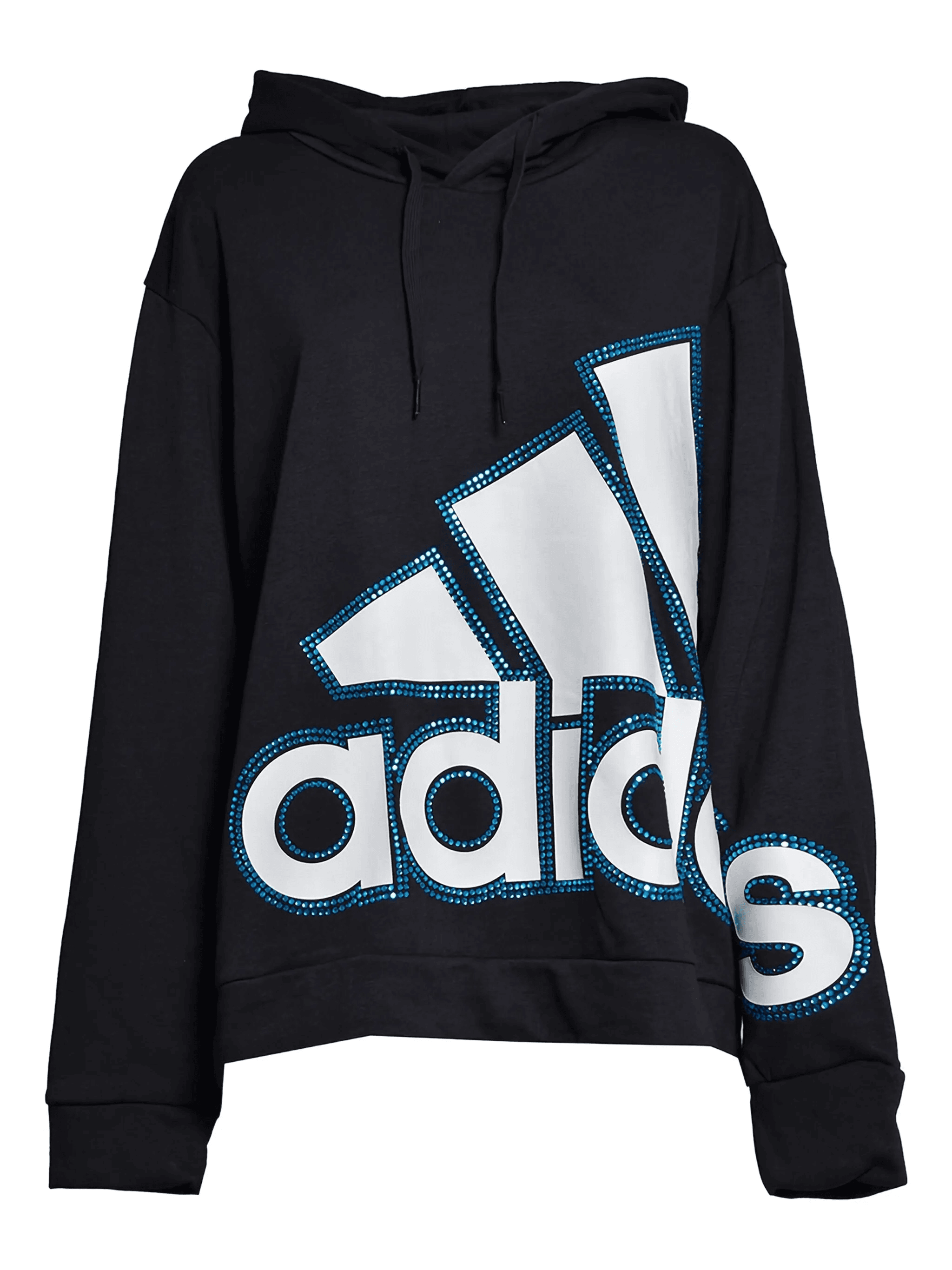 x Adidas logo-print hoodie - Image 1
