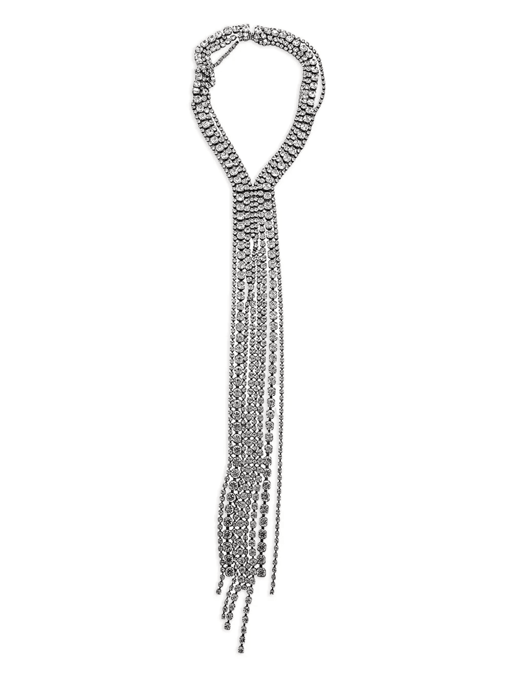 rhinestone-embellished cascade necklace - Image 1