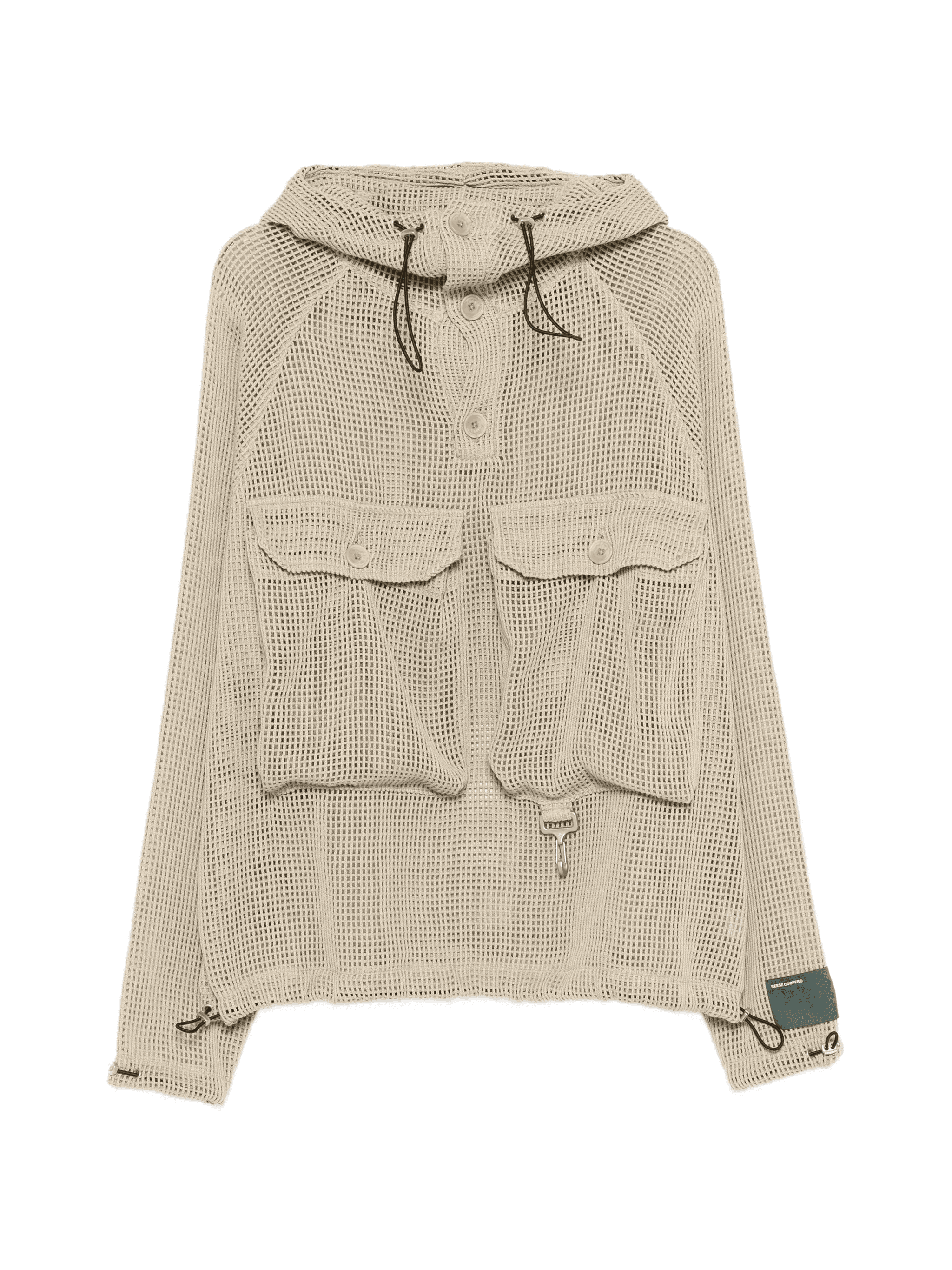 crochet hooded jacket - Image 1